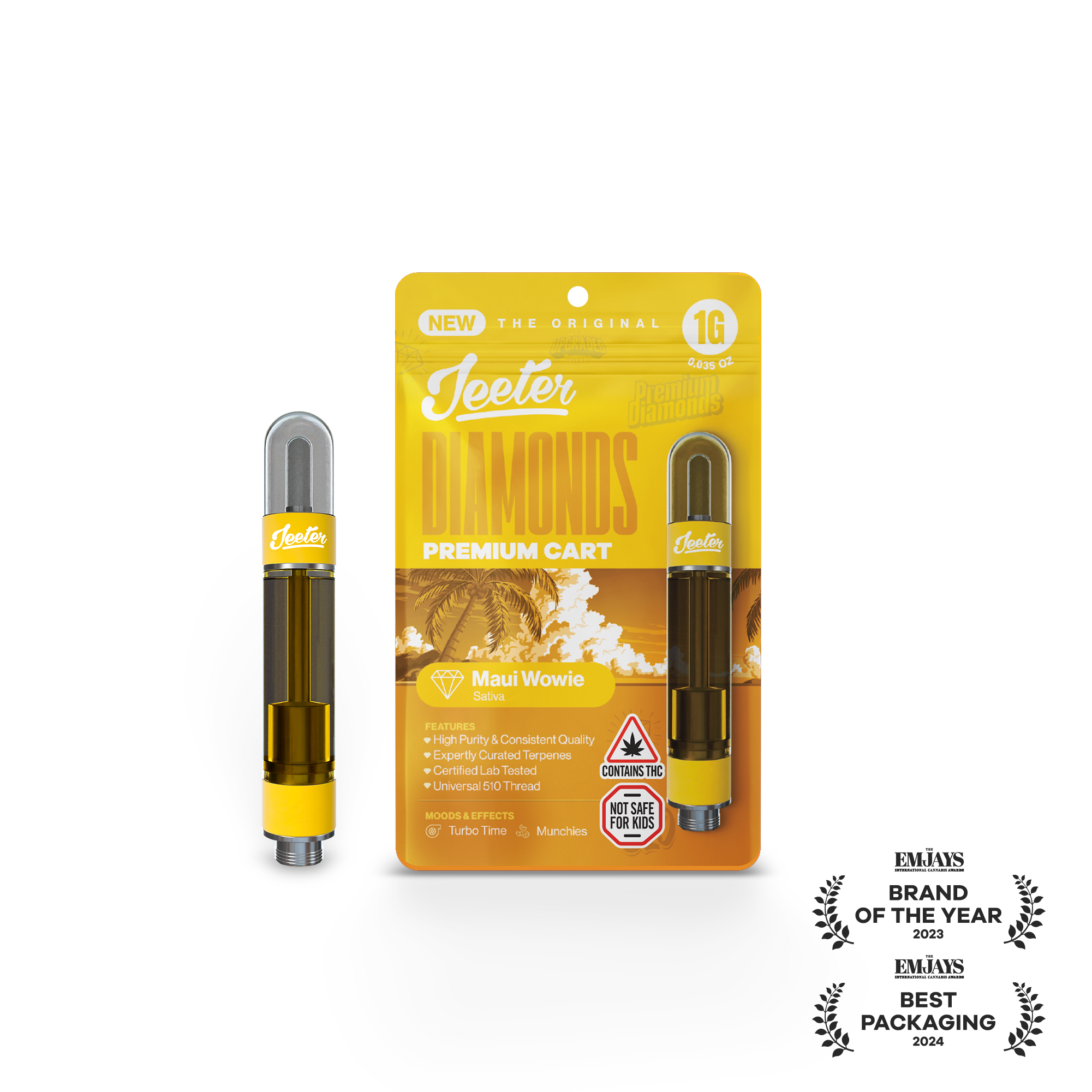 Maui Wowie (S) | Jeeter | 1g 510 Liquid Diamond Cartridge