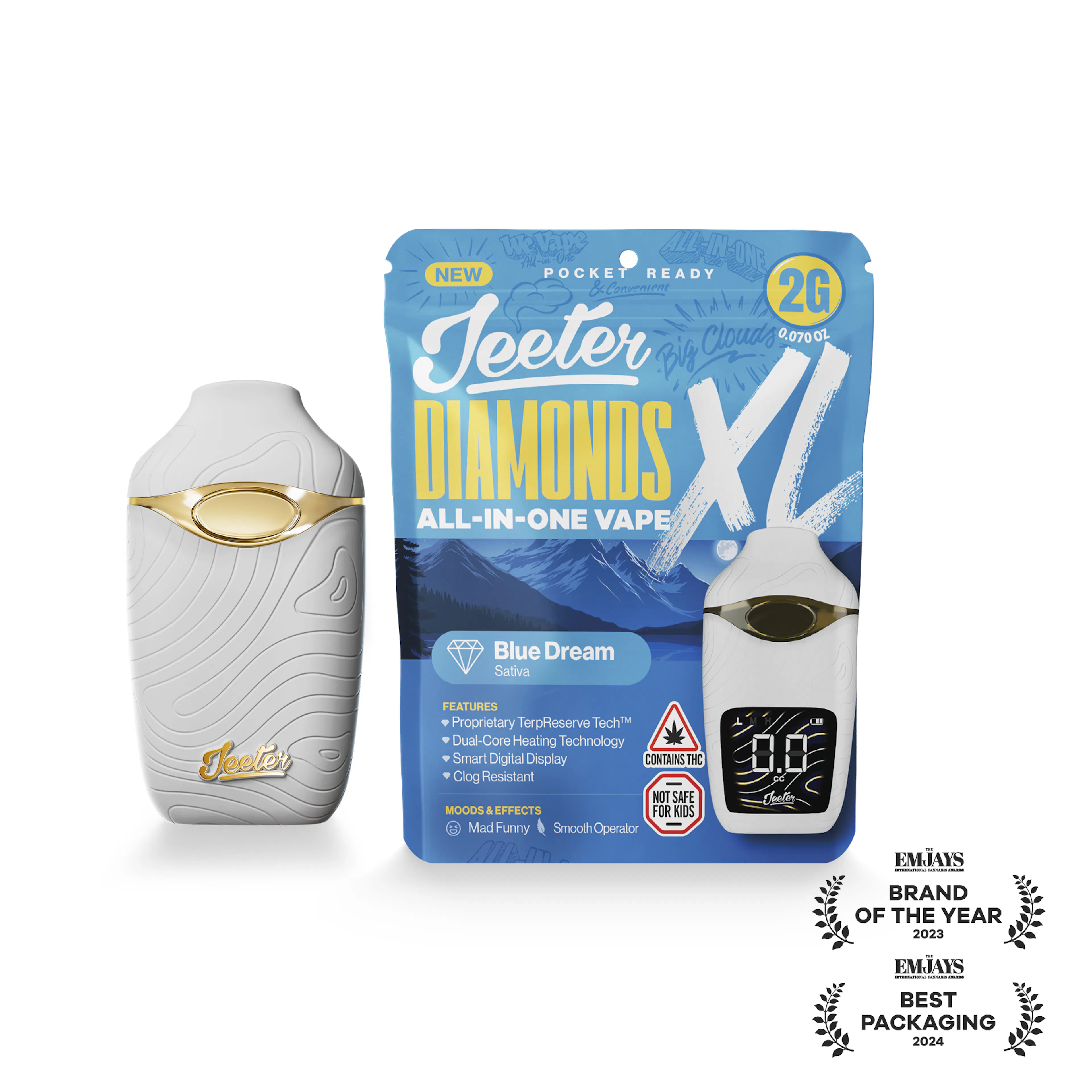 Blue Dream (S) | Jeeter XL | 2g Disposable Liquid Diamond Cartridge