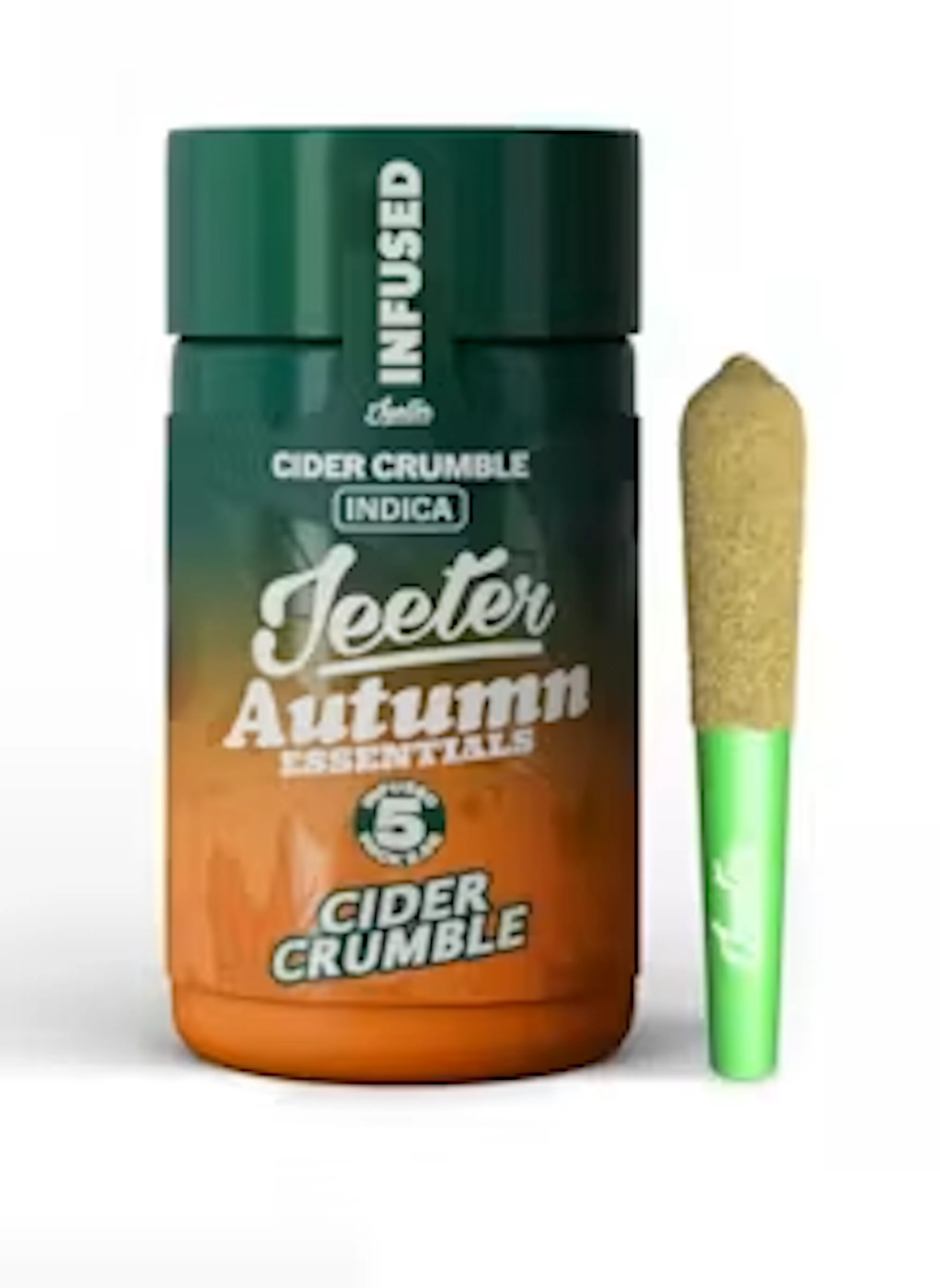 *Autumn Essentials* Cider Crumble (I) | Baby Jeeter | 2.5g 5pk Infused Pre-Rolls