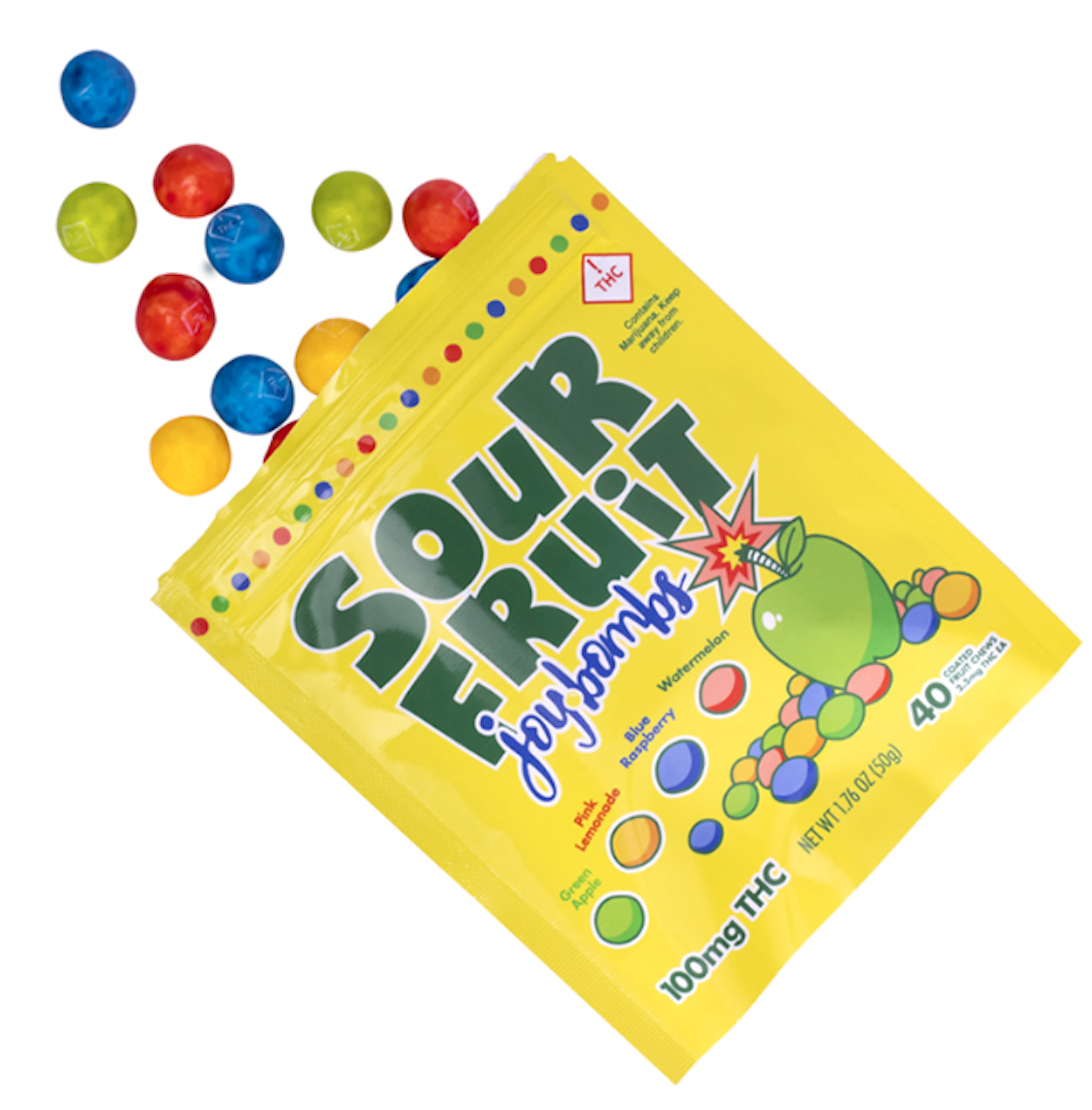 Joybombs Sour (H) | Joy Bombs | 100mg Candies - 102.4mg