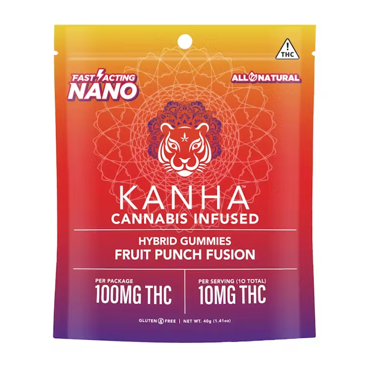 Fruit Punch Nano (H) | Kanha | 100mg 20pk Gummies - 100mg
