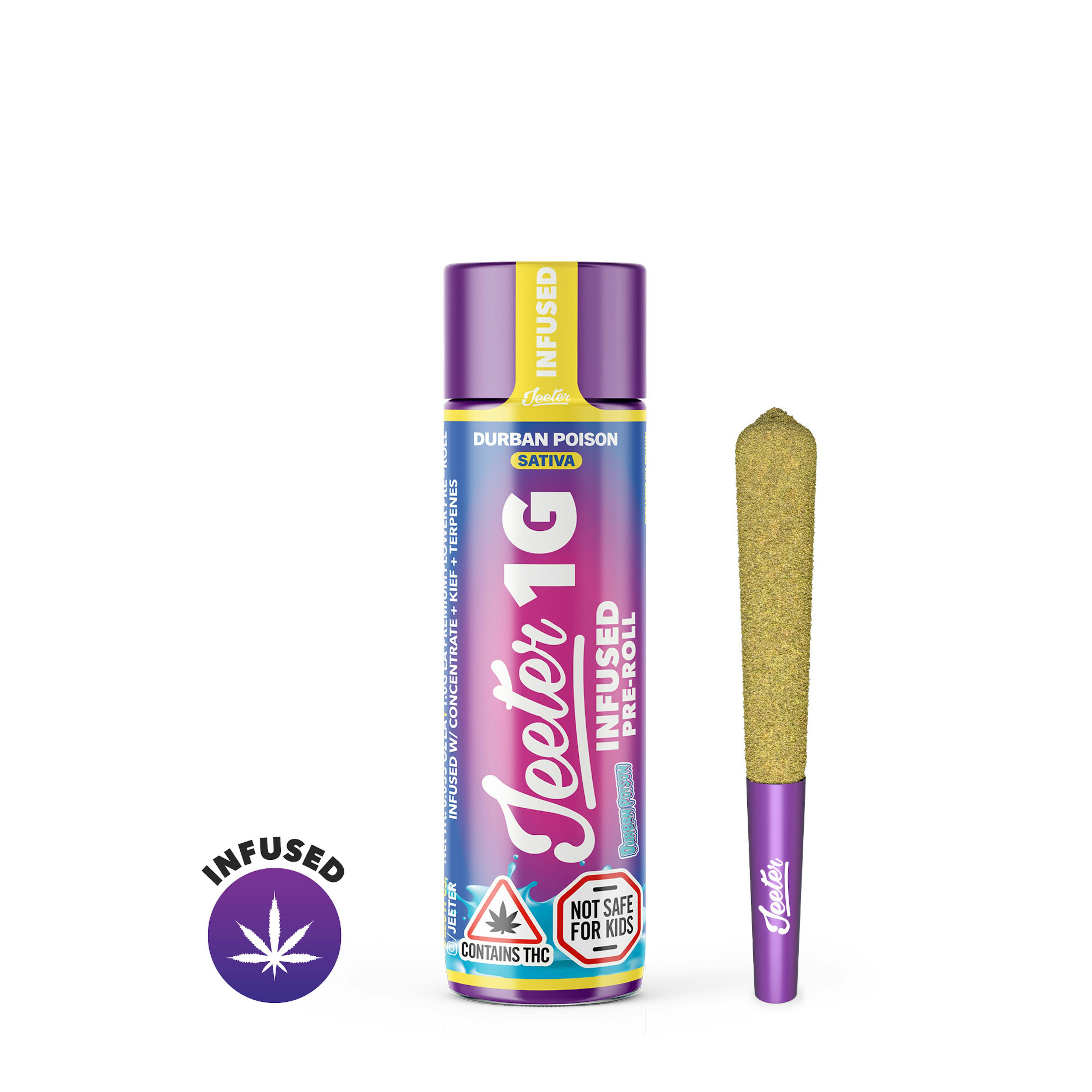 Durban Poison (S) | Jeeter | 1g Infused Pre-Roll
