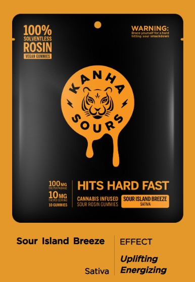 Sour Island Breeze (S) | Kanha | 100mg 20pk Rosin Gummies