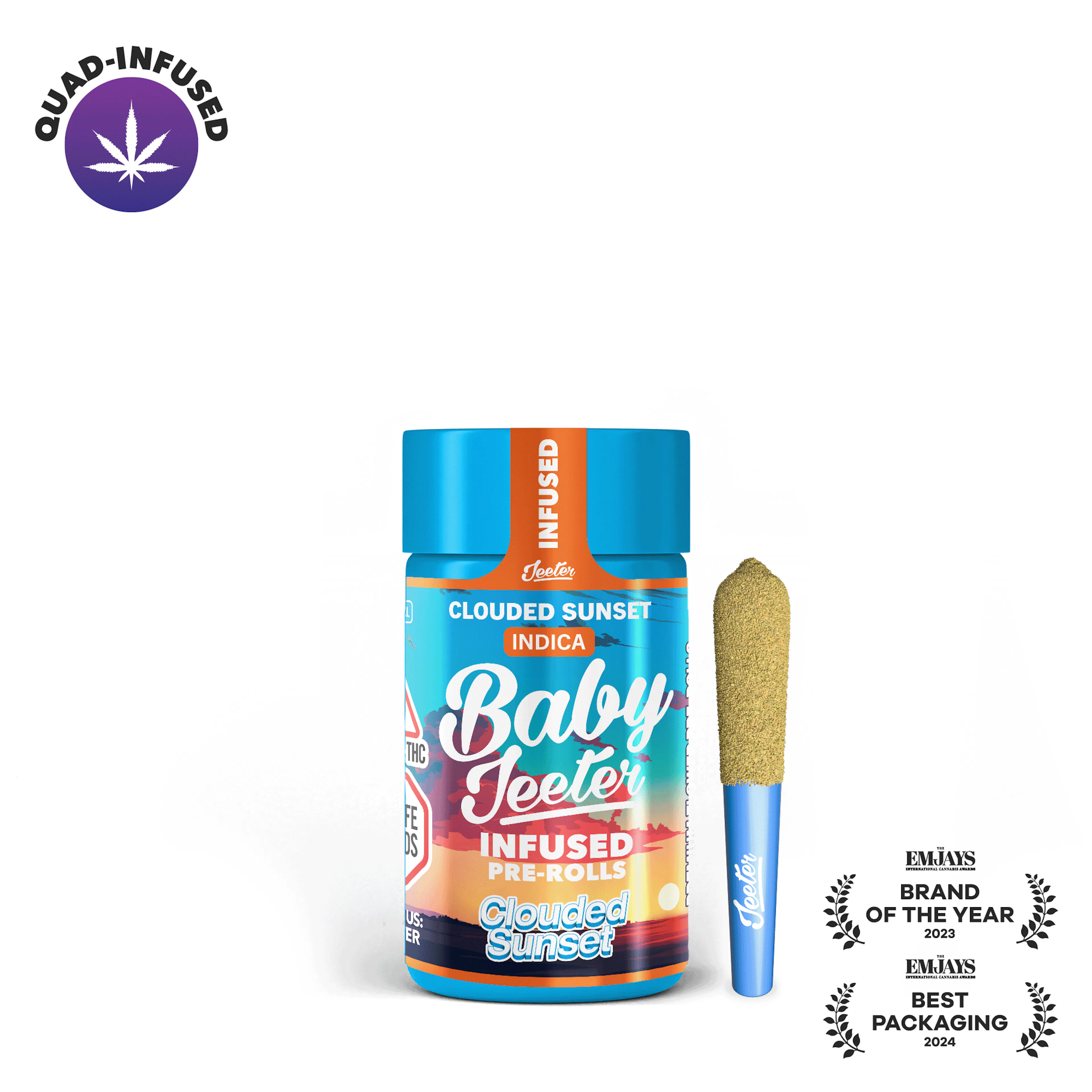 Clouded Sunset (I) | Baby Jeeter | 2.5g Multi-Pack Infused Pre-Rolls