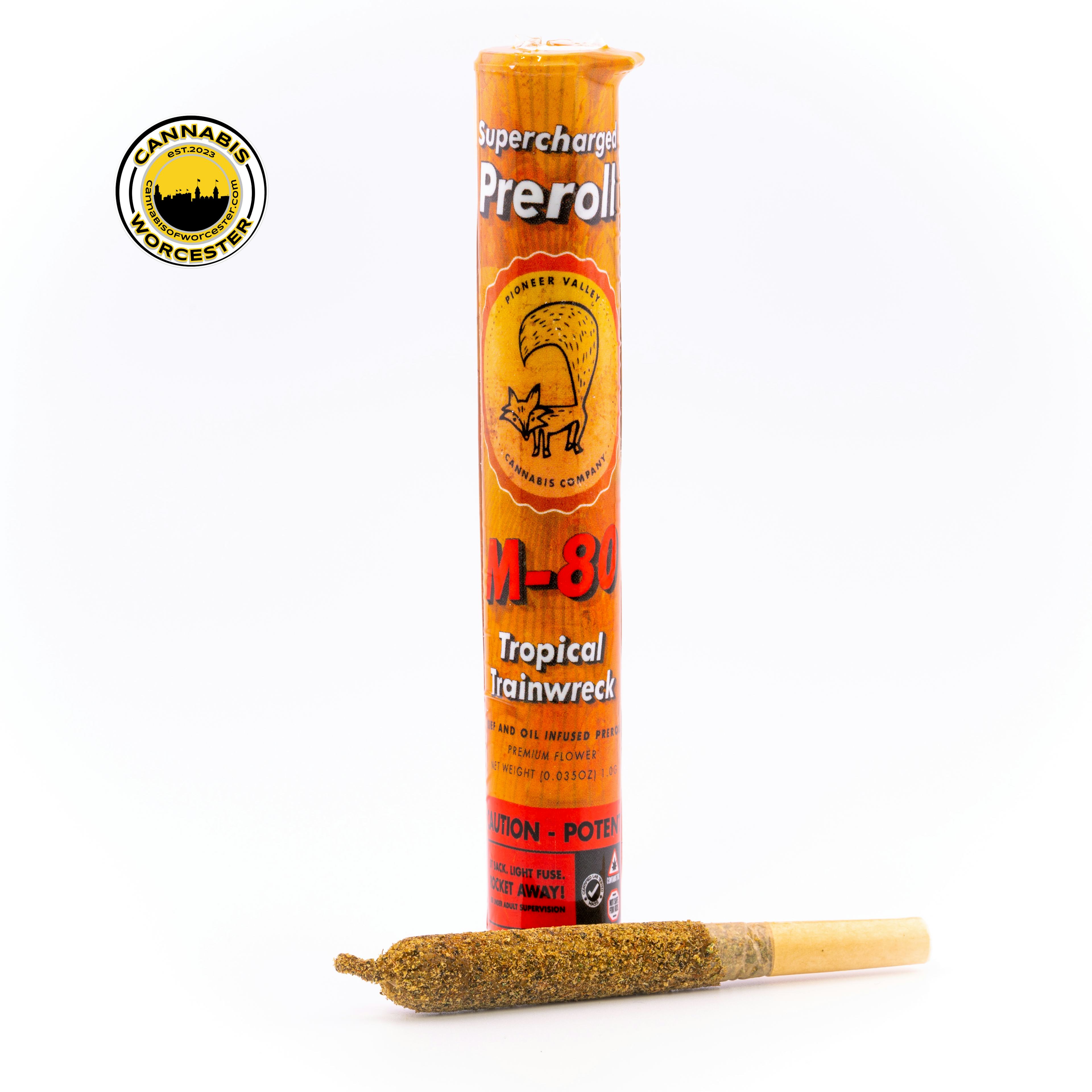 Tropical Trainwreck () | Pioneer Valley | 1.0g Infused Pre Rolls - 100mg image (1/5)