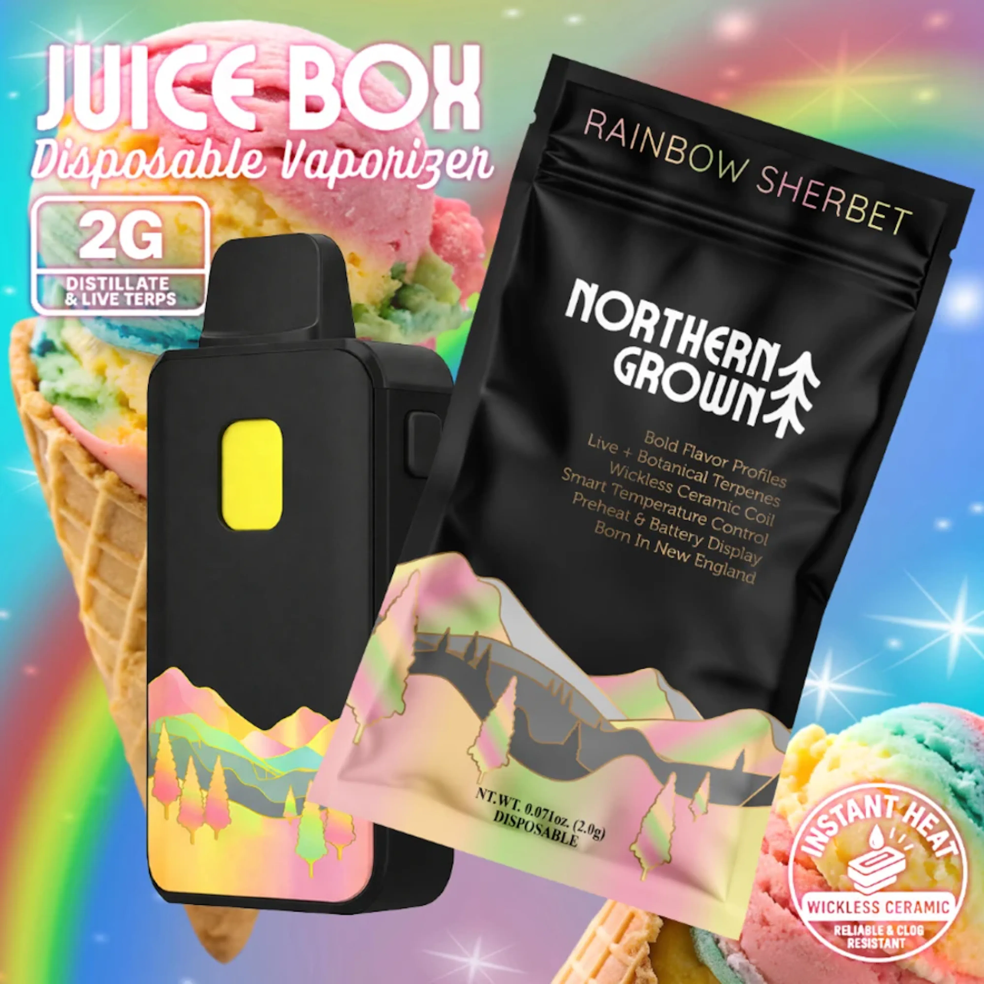 Rainbow Sherbert (IH) | Juice Box | 2g Disposable Cartridge