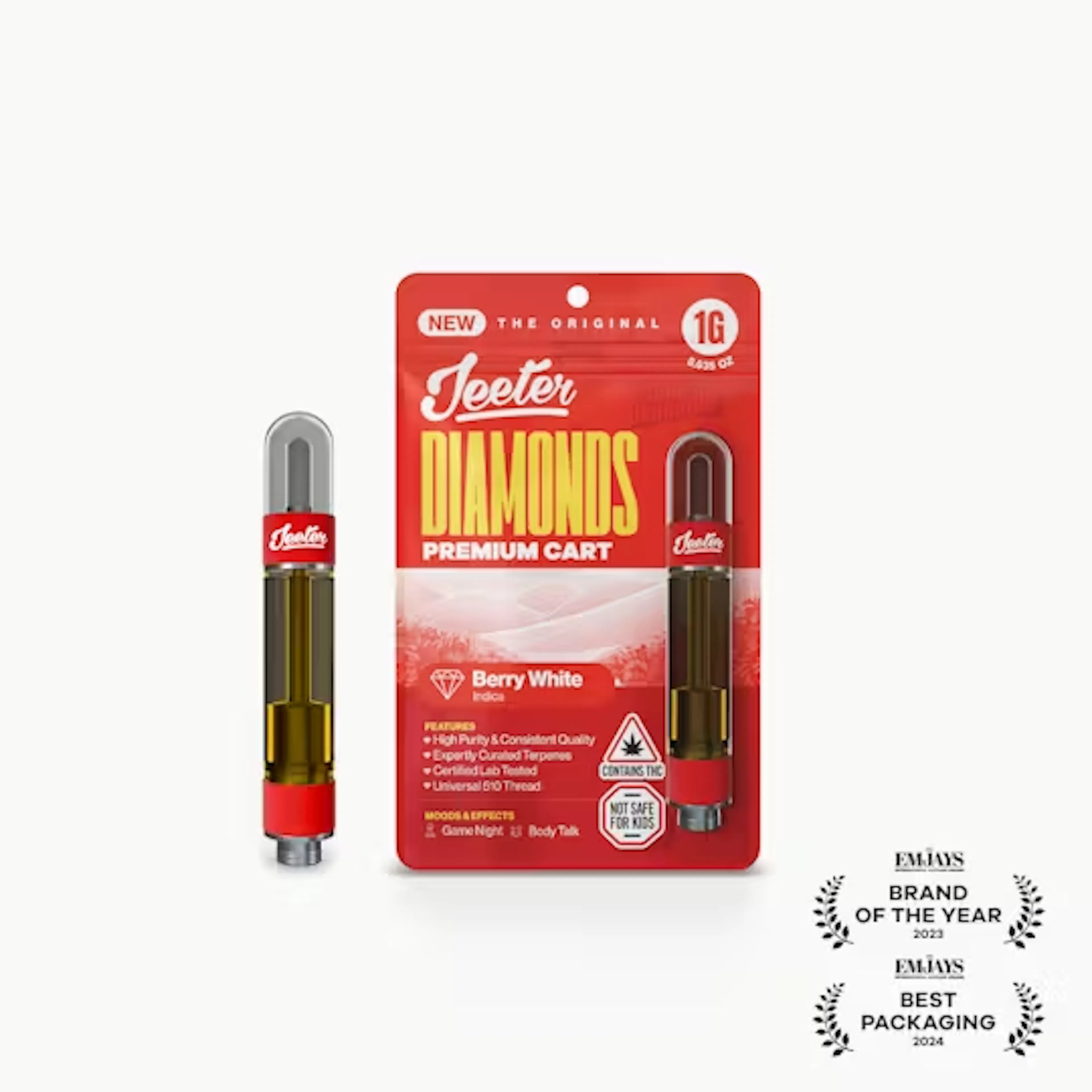 Berry White (I) | Jeeter | 1g Disposable Liquid Diamond Cartridge