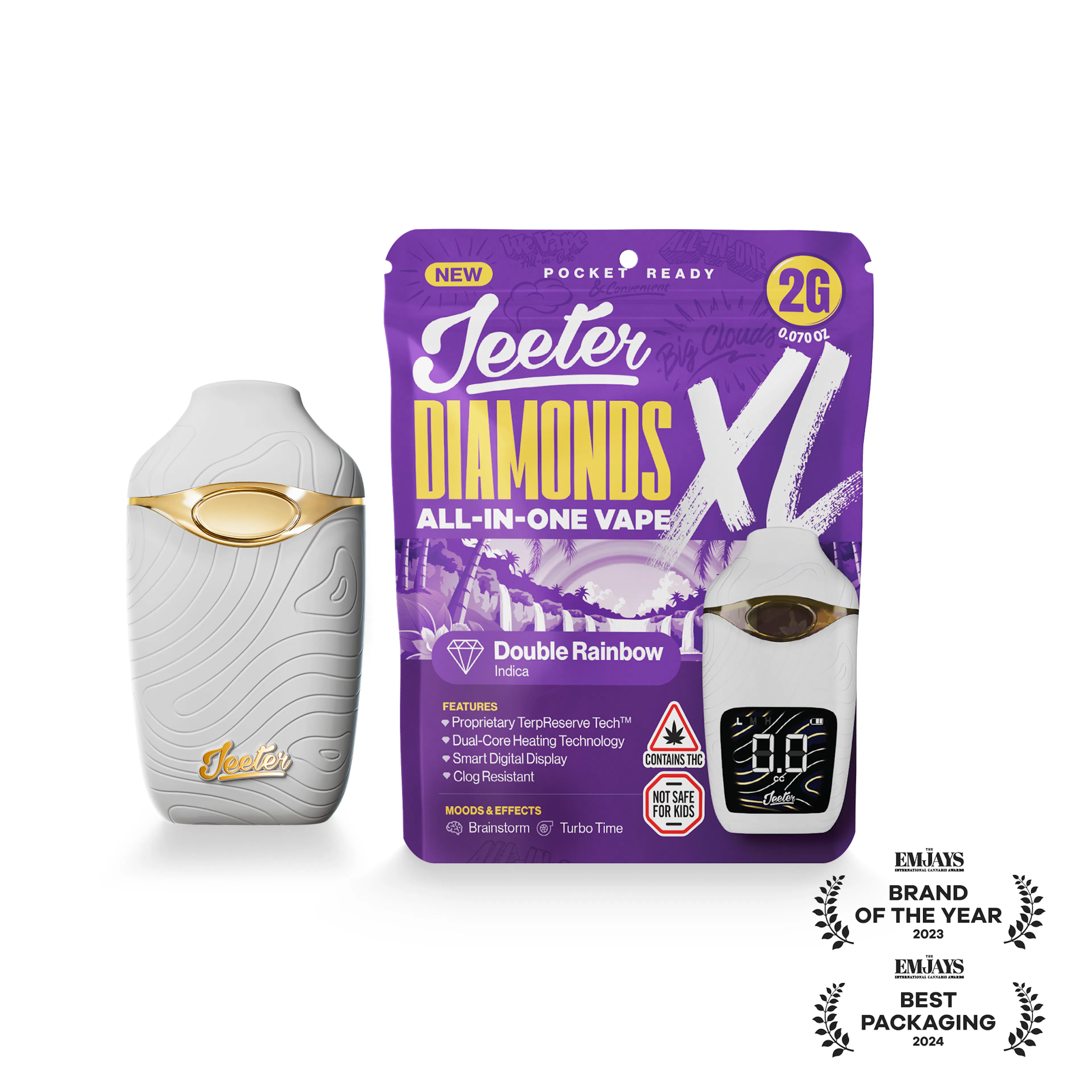 Double Rainbow (I) | Jeeter | 2g Disposable Liquid Diamond Cartridge