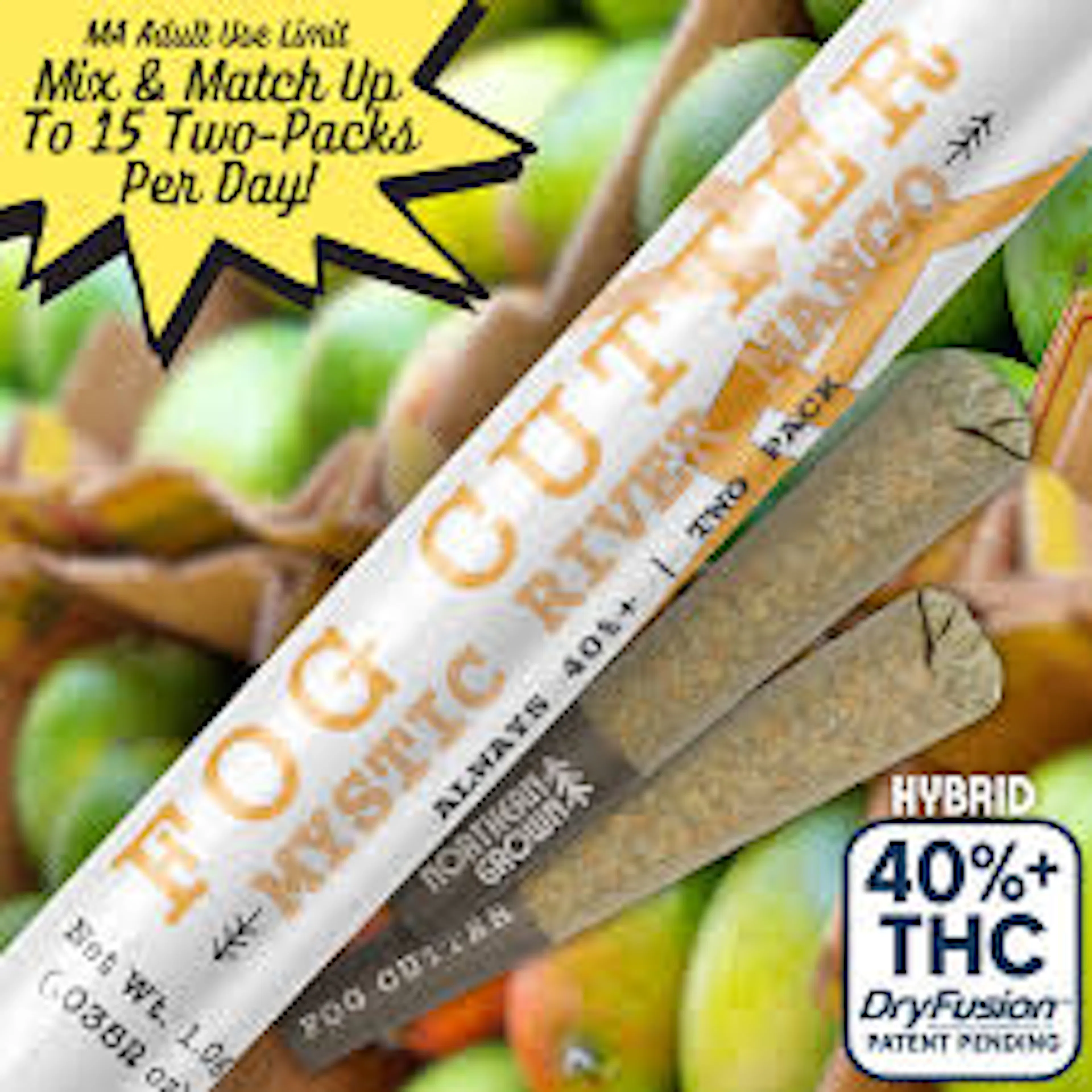 Mystic Mango #2 (H) | Fog Cutter | 0.5g 2pk Infused Pre-Rolls