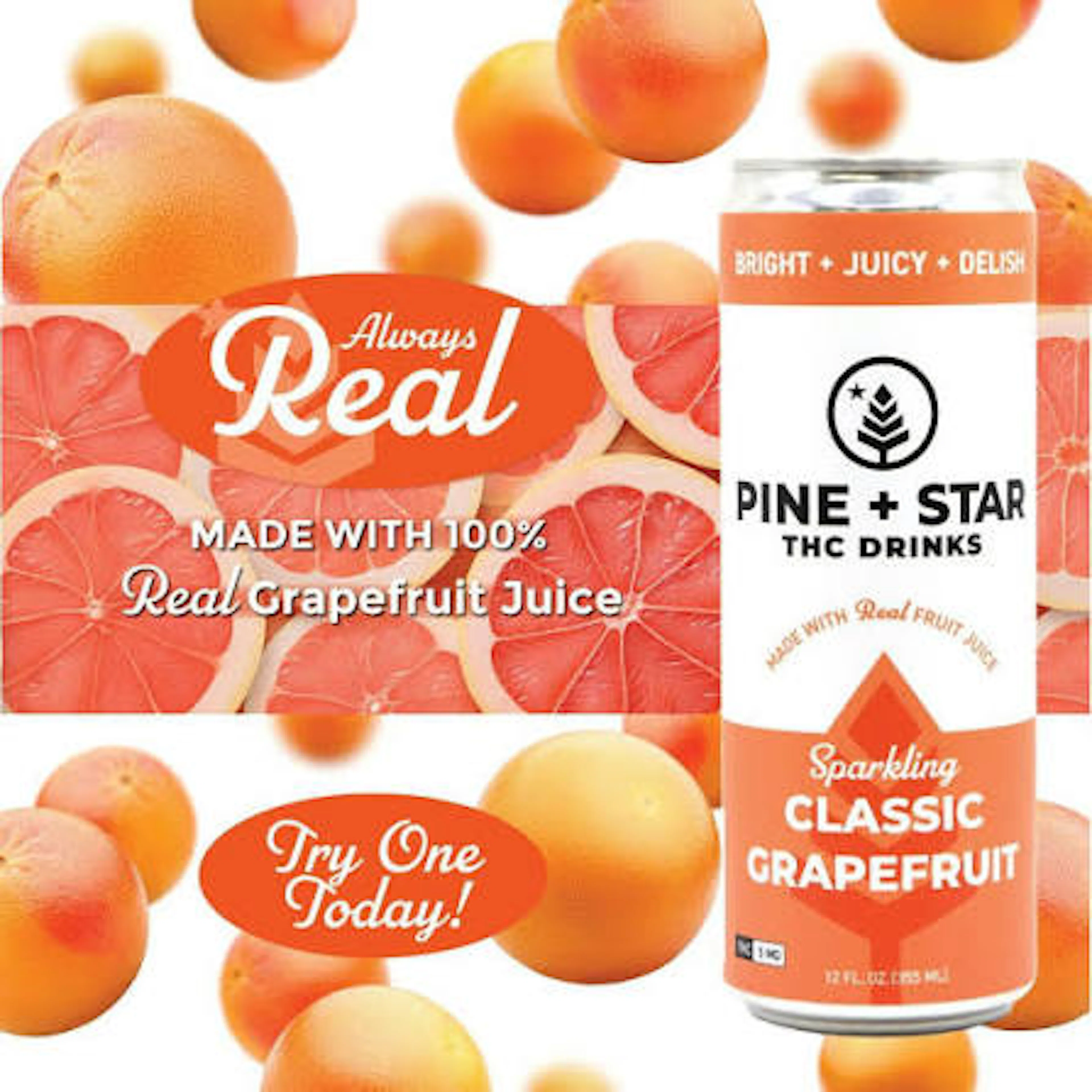 Classic Grapefruit | Pine + Star | 5mg
