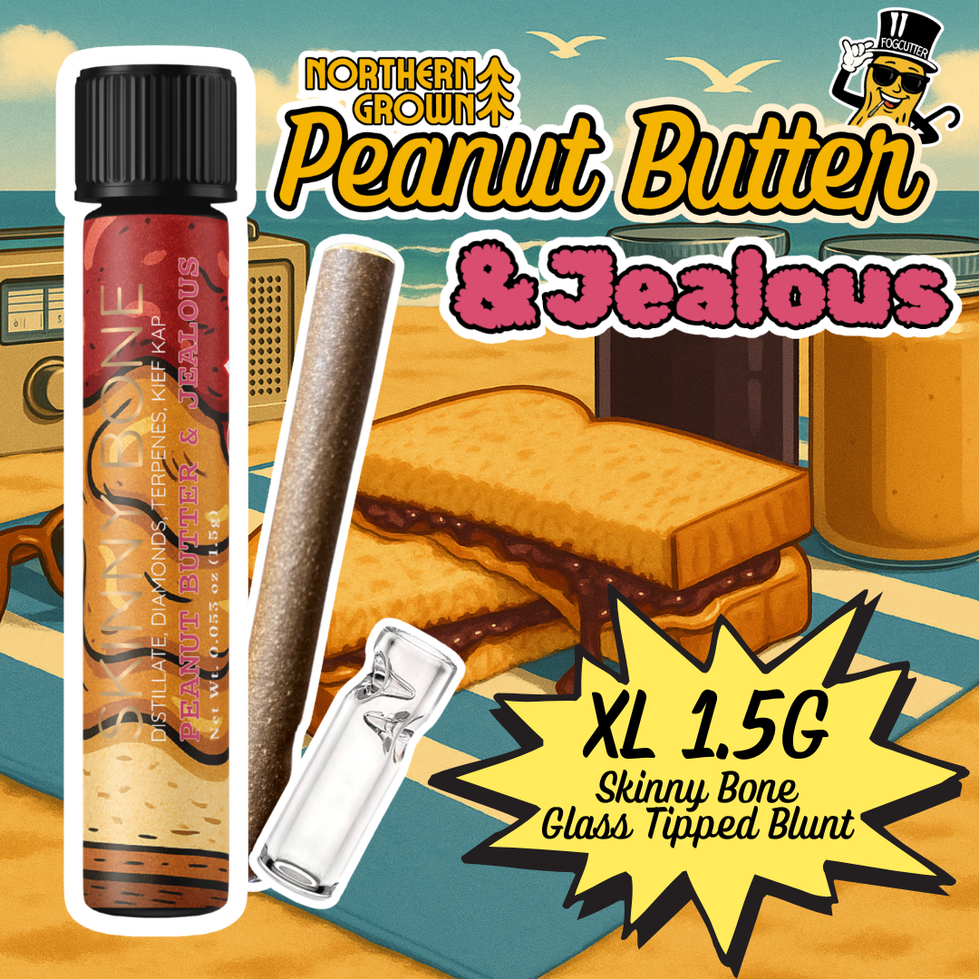 Peanut Butter and Jealous (H) | Skinny Bone | 1.5g Infused Blunt