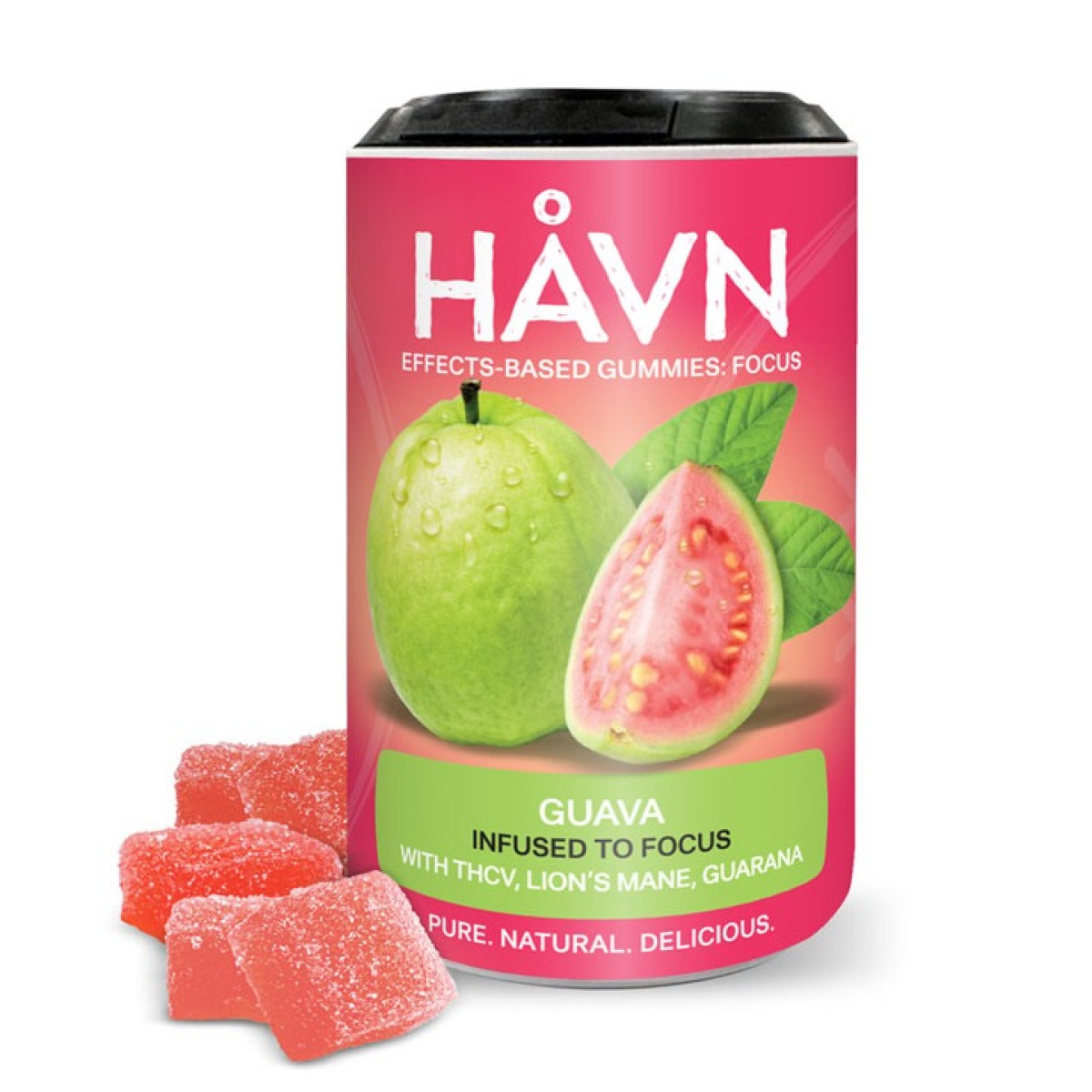 Guava Focus 2:1 THC:THCV | HAVN | 100mg 20pk Gummies