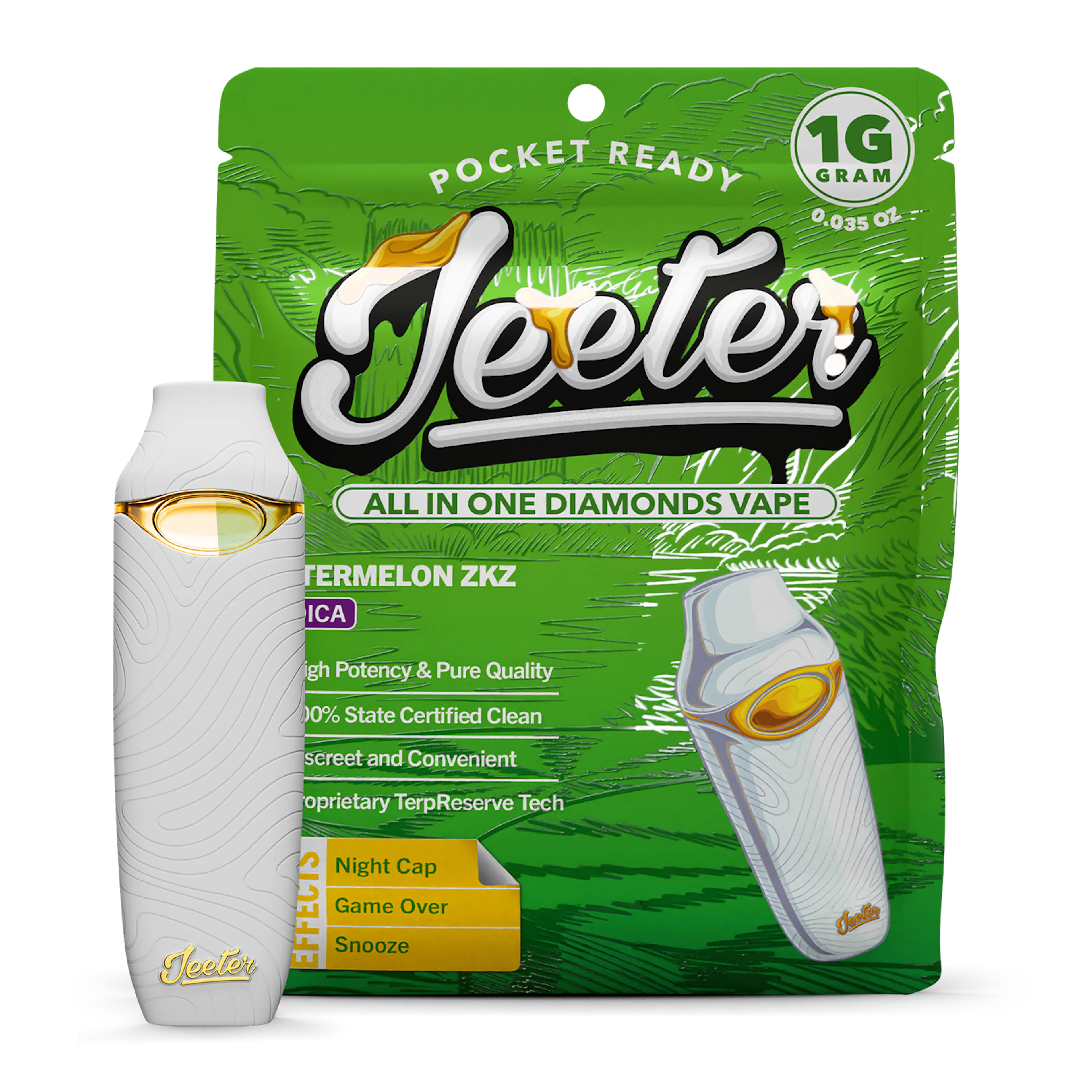Watermelon ZKZ (I) | Jeeter | 1g Disposable Liquid Diamond Cartridge
