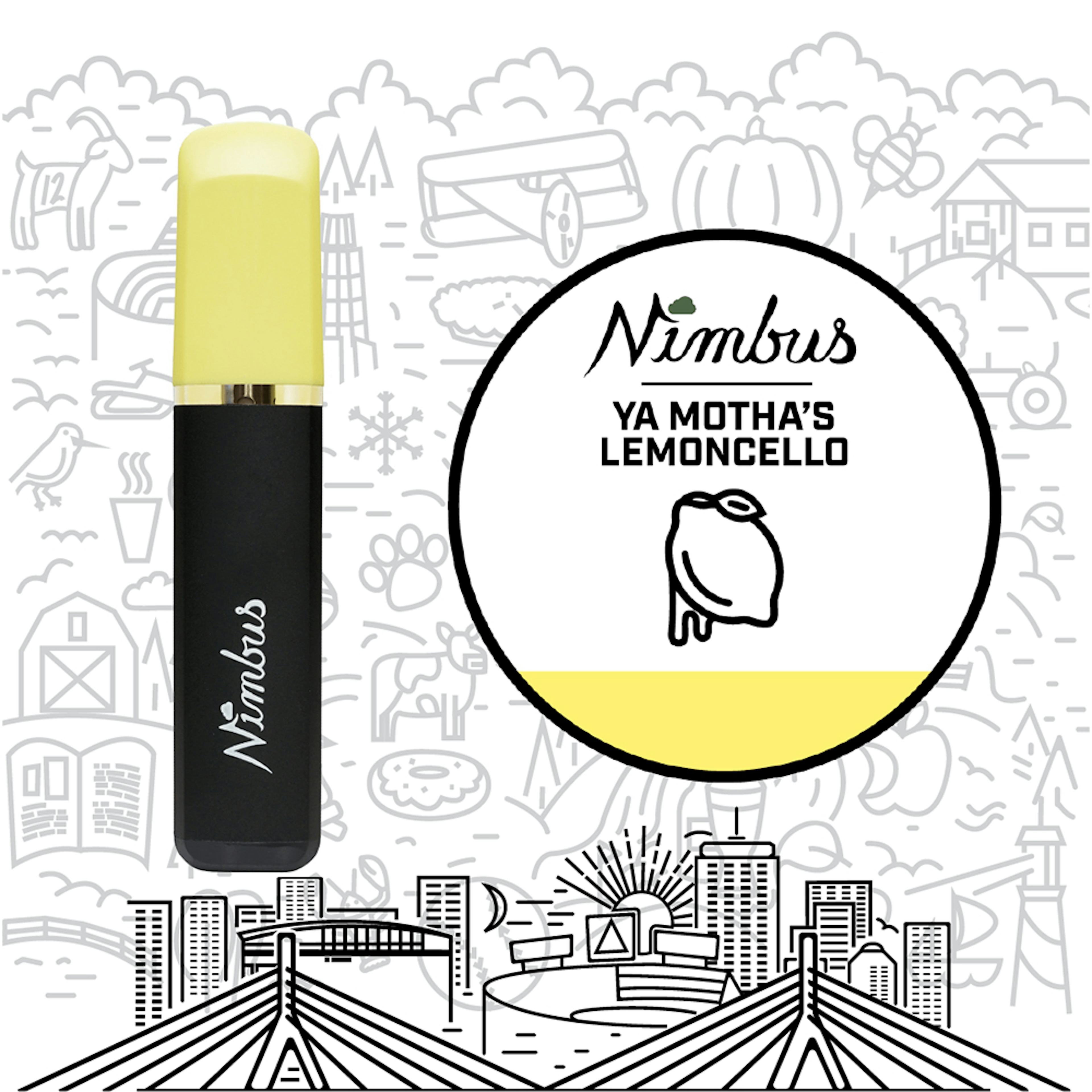 Ya Motha's Lemoncello (H) | Nimbus | 1g Disposable Cartridge