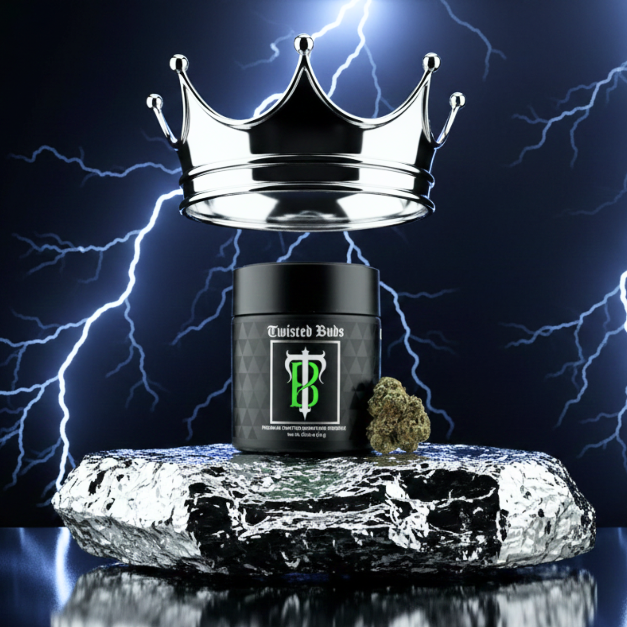 Chrome King (H) | Twisted Buds | 3.5g Flower