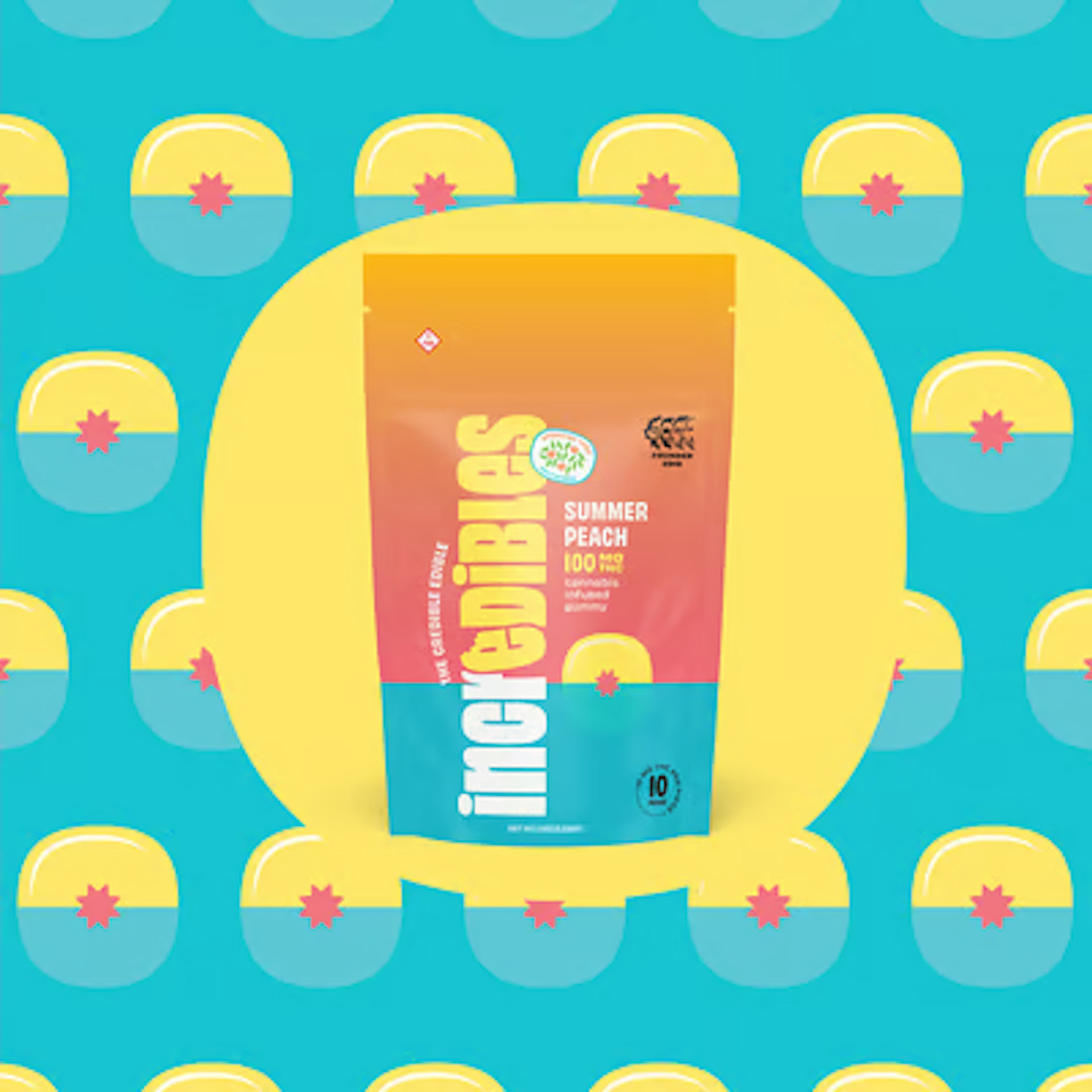 Summer Peach (H) | Incredibles | 100mg 20pk Gummies