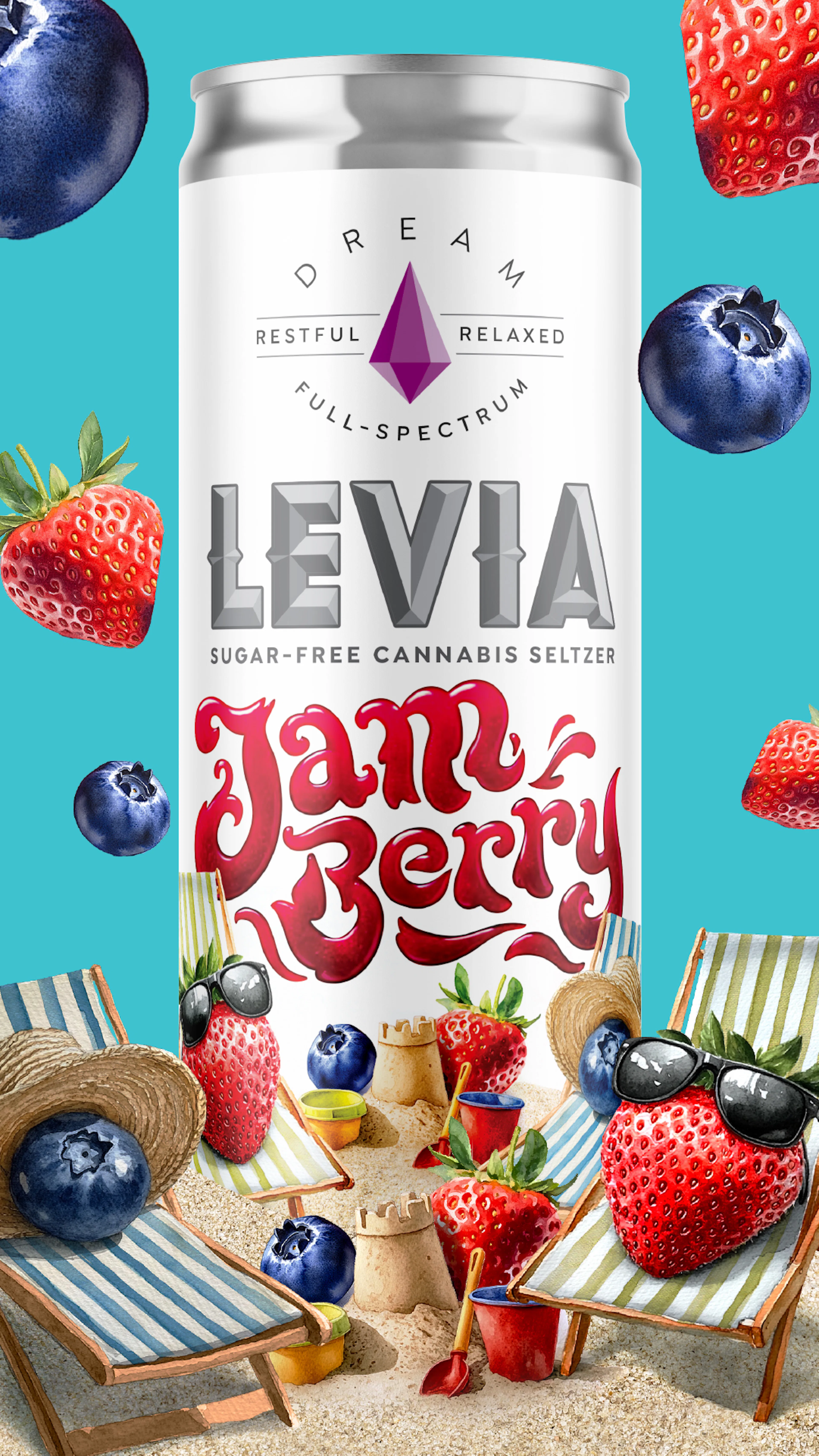 Jam Berry (I) | Levia | 5mg Seltzer