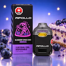 Blueberry Space Cake (I) | Apollo | 2g Live Resin Disposable Cartridge image (1/2)