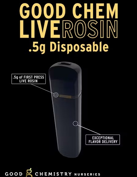 Apples & Bananas (H) | Good Chemistry | 0.5g Disposable Live Rosin Cartridge