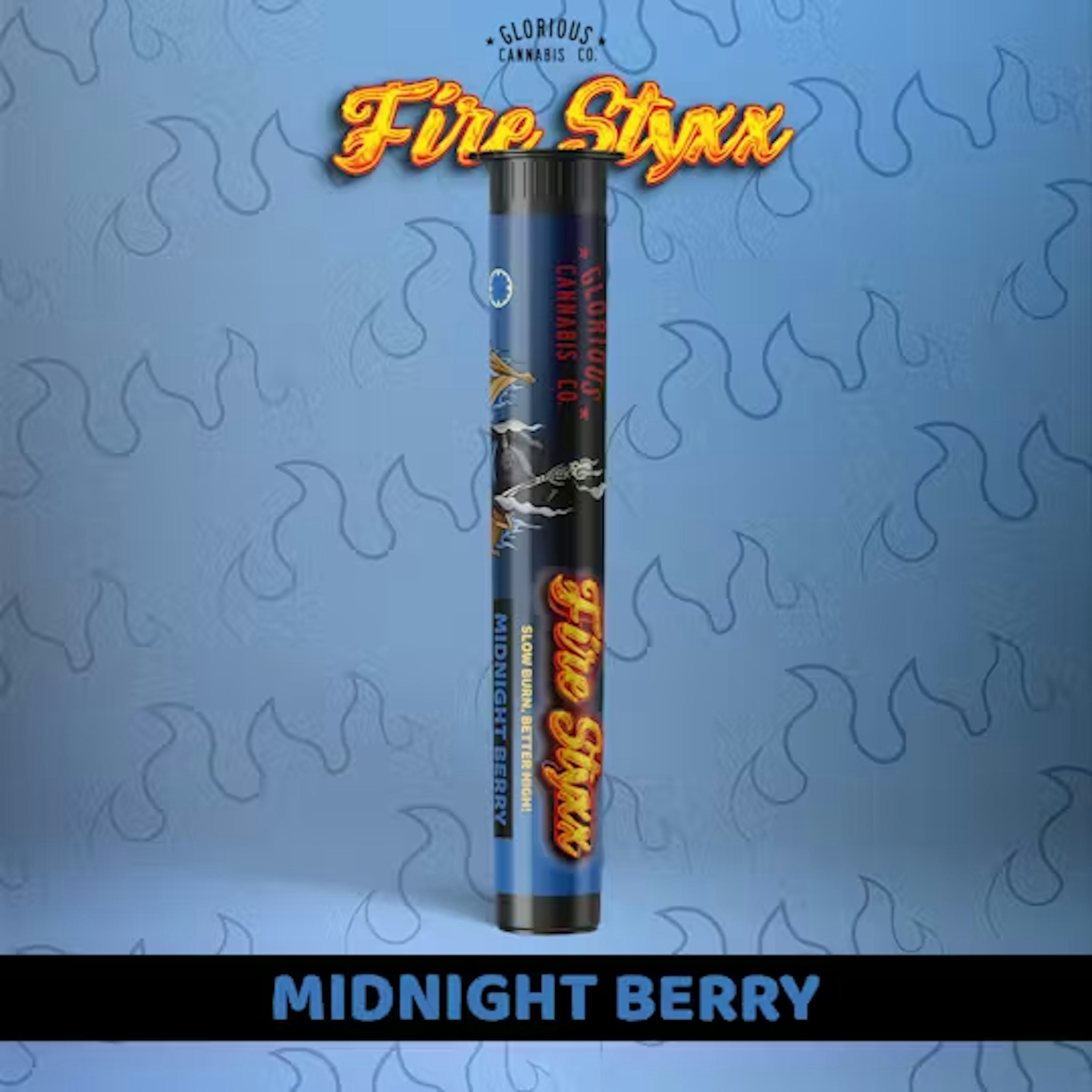 Midnight Berry (H) | Fire Styxx | 1g Infused Pre-Roll