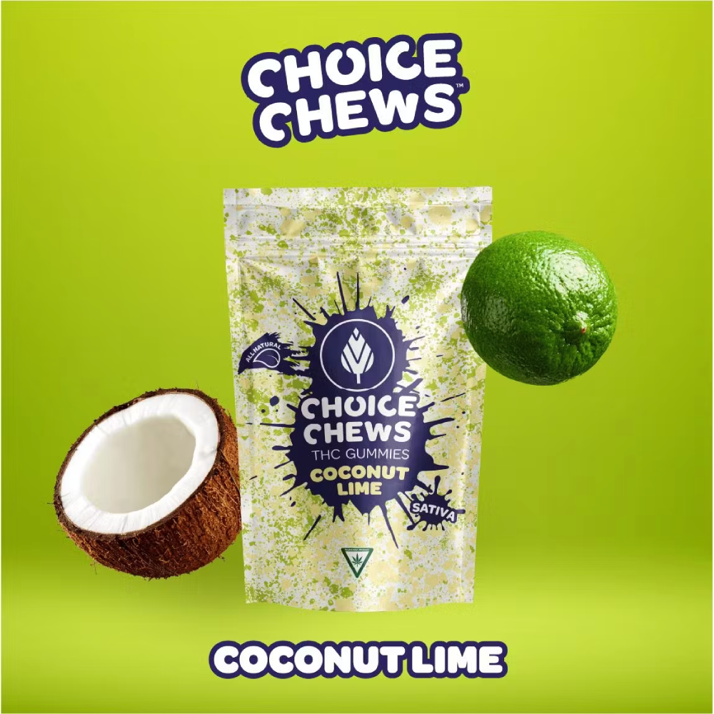 Coconut Lime (S) | Choice Chews | 100mg 20pk Gummies