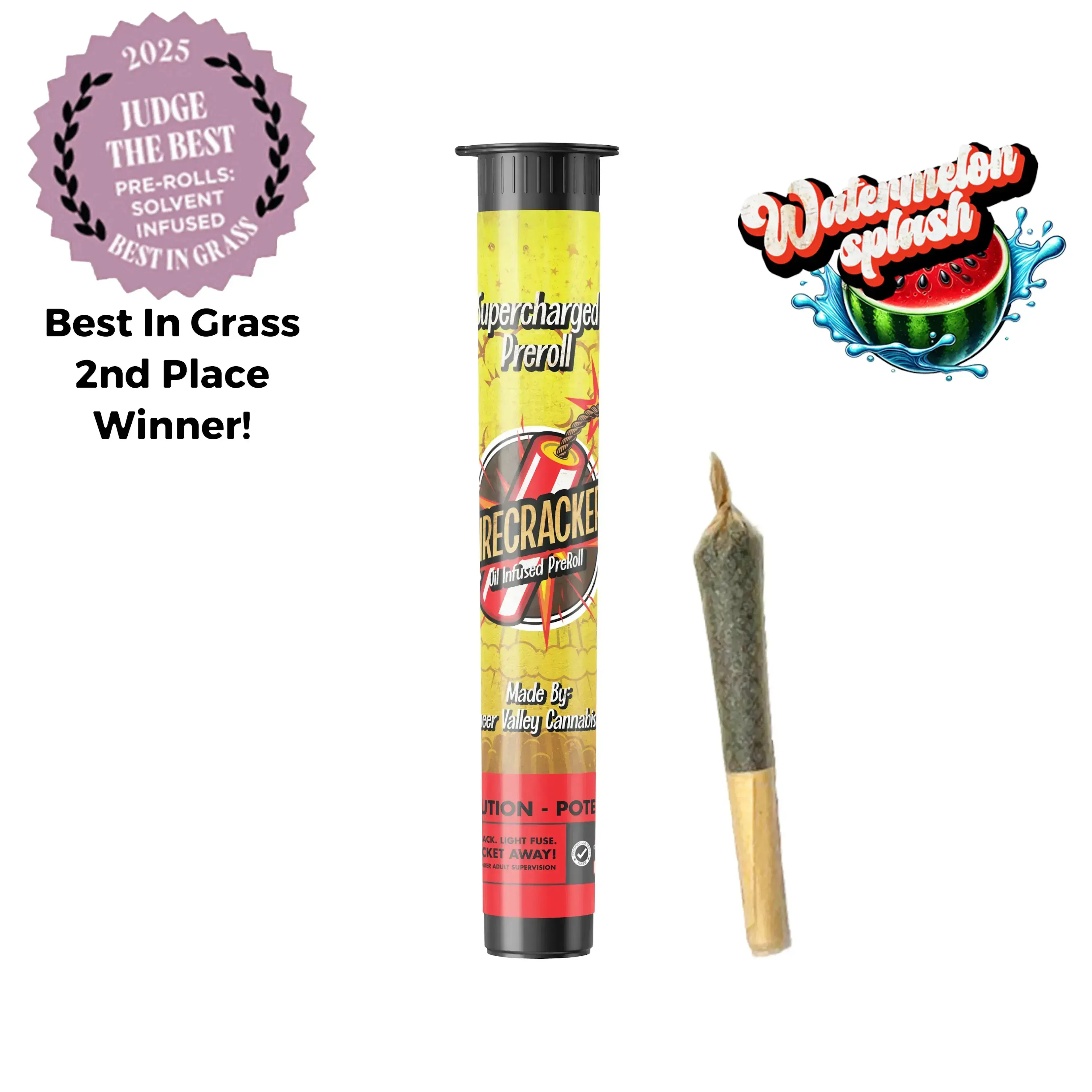 Watermelon Splash (H) | Pioneer Valley Firecracker | 1g Infused Pre-Roll