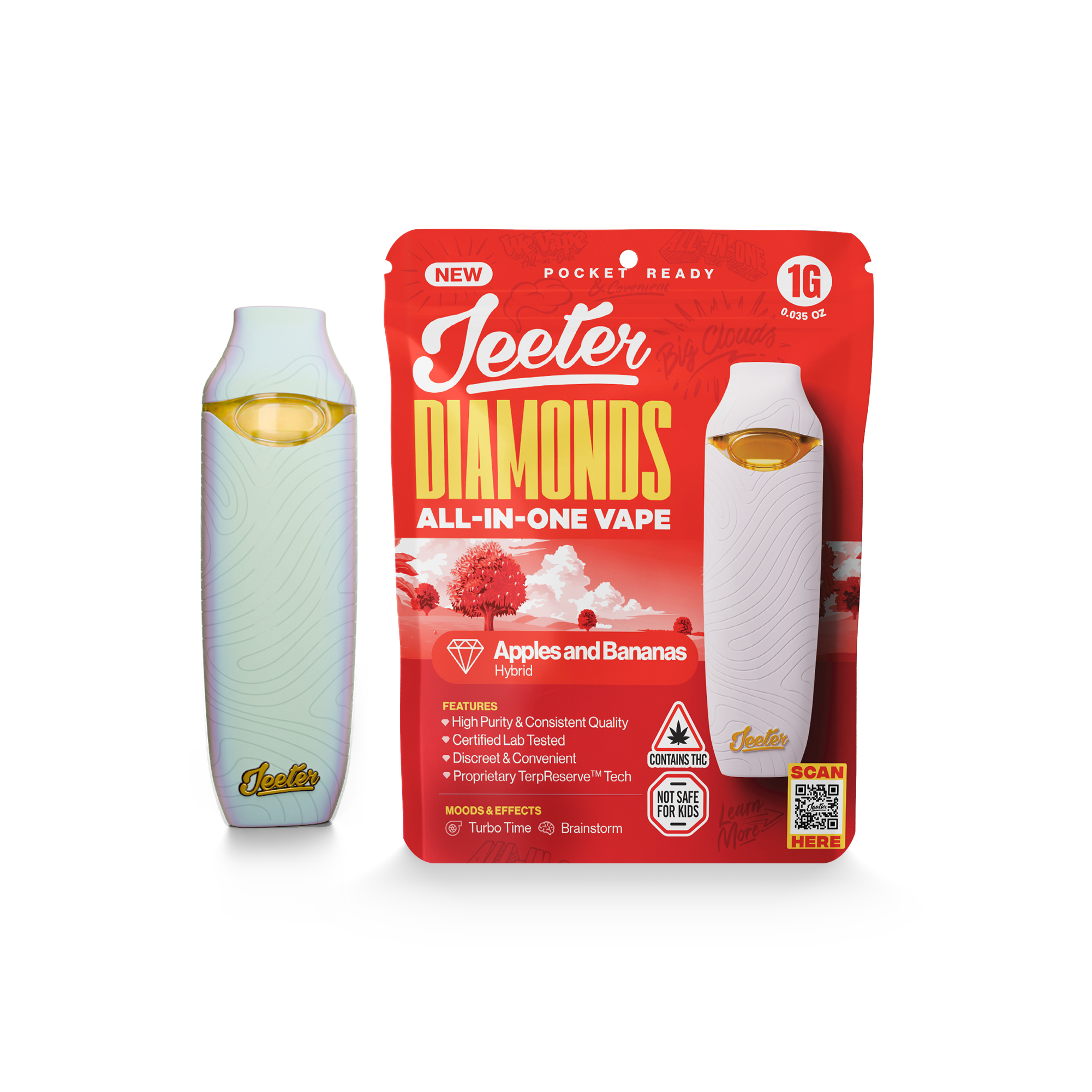 Apples and Bananas (H) | Jeeter | 1g Disposable Liquid Diamond Cartridge