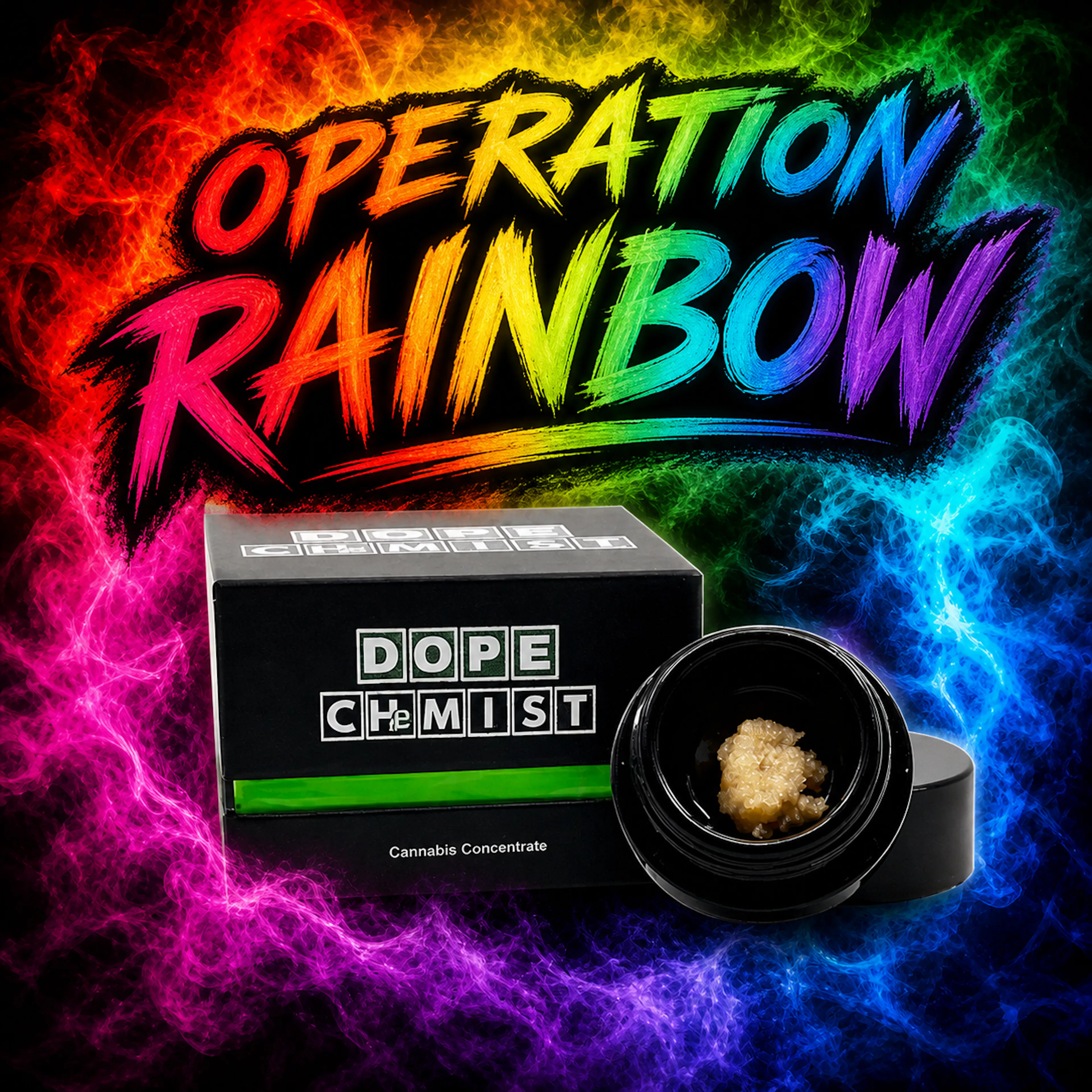 Operation Rainbow (H) | Dope Chemist | 1g Live Hash Rosin