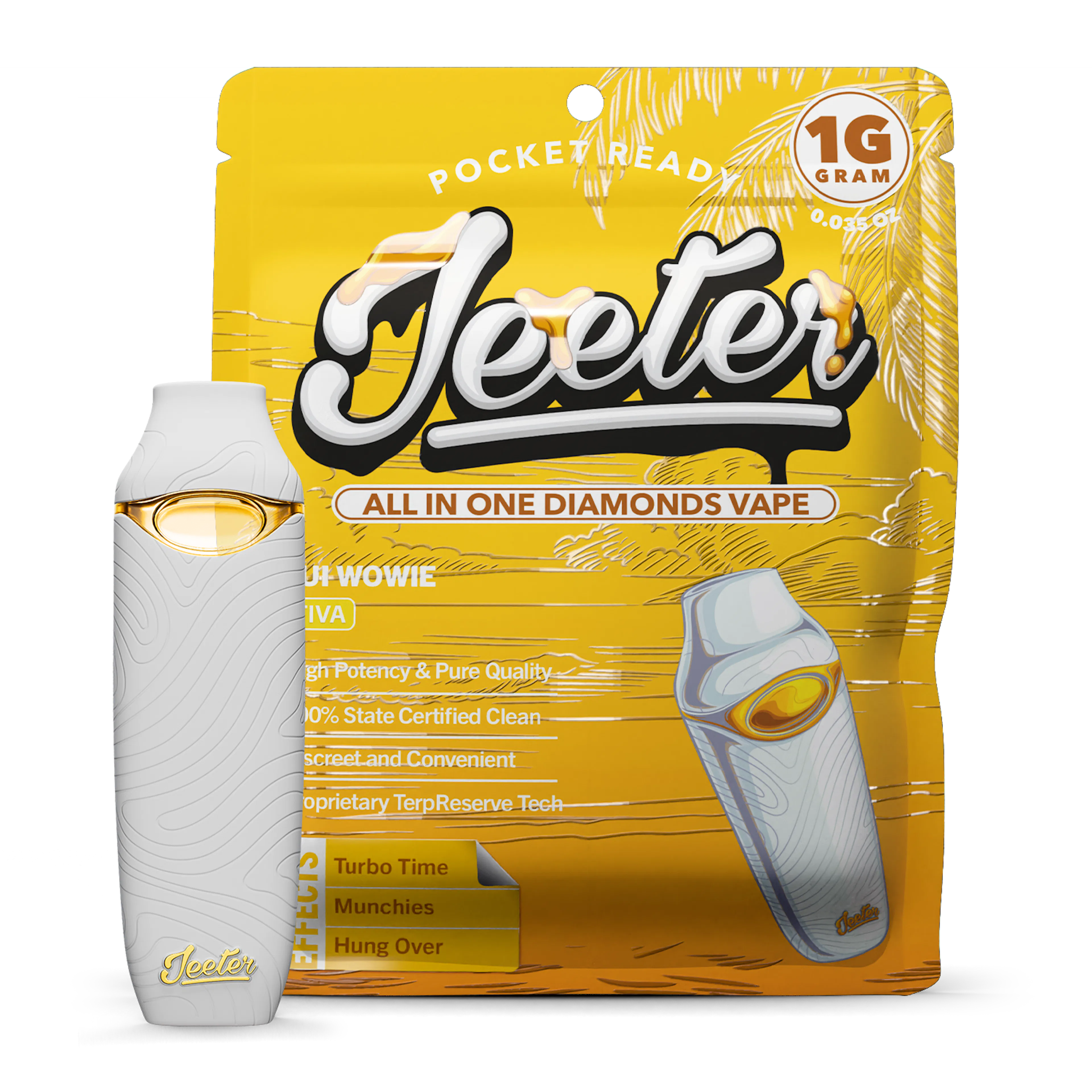 Maui Wowie (S) | Jeeter | 1g Disposable Liquid Diamond Cartridge