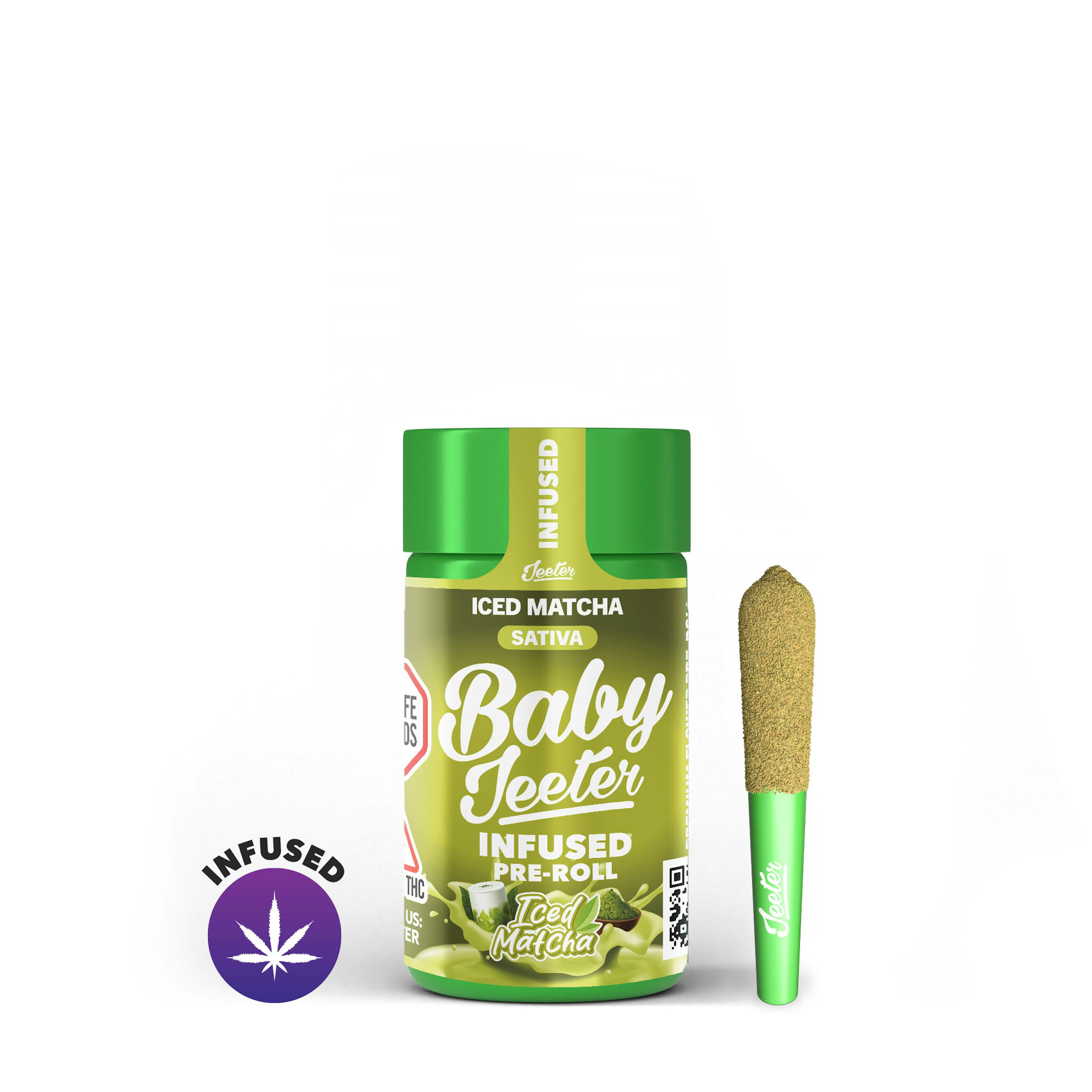 Iced Matcha (S) | Baby Jeeter | 2.5g Multipack Infused Prerolls