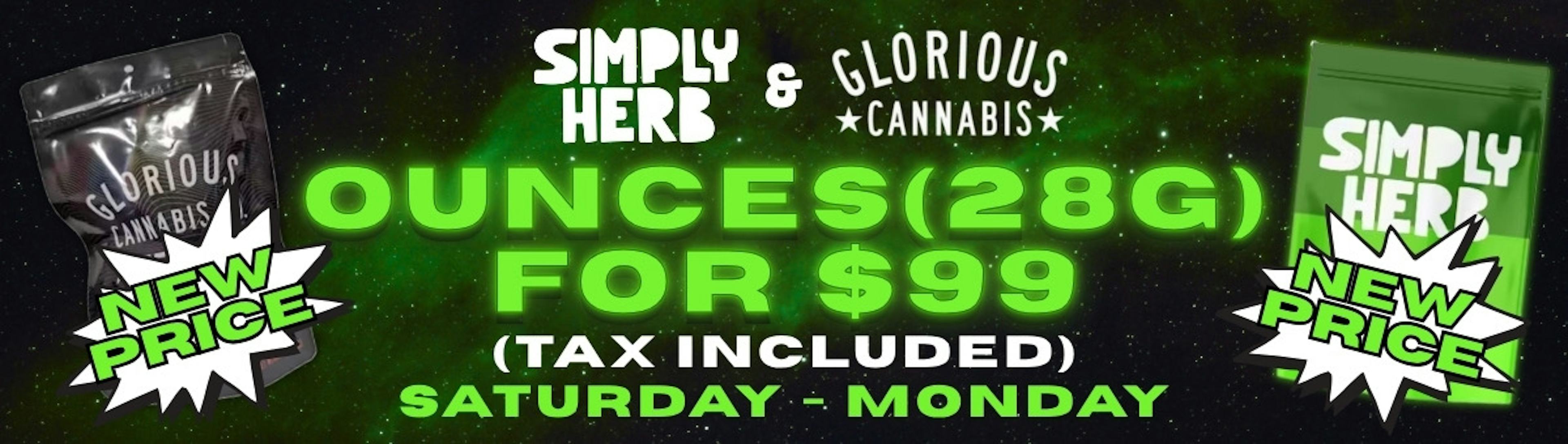 NEW Simply or Glorious OZ $99 Saturday - Monday