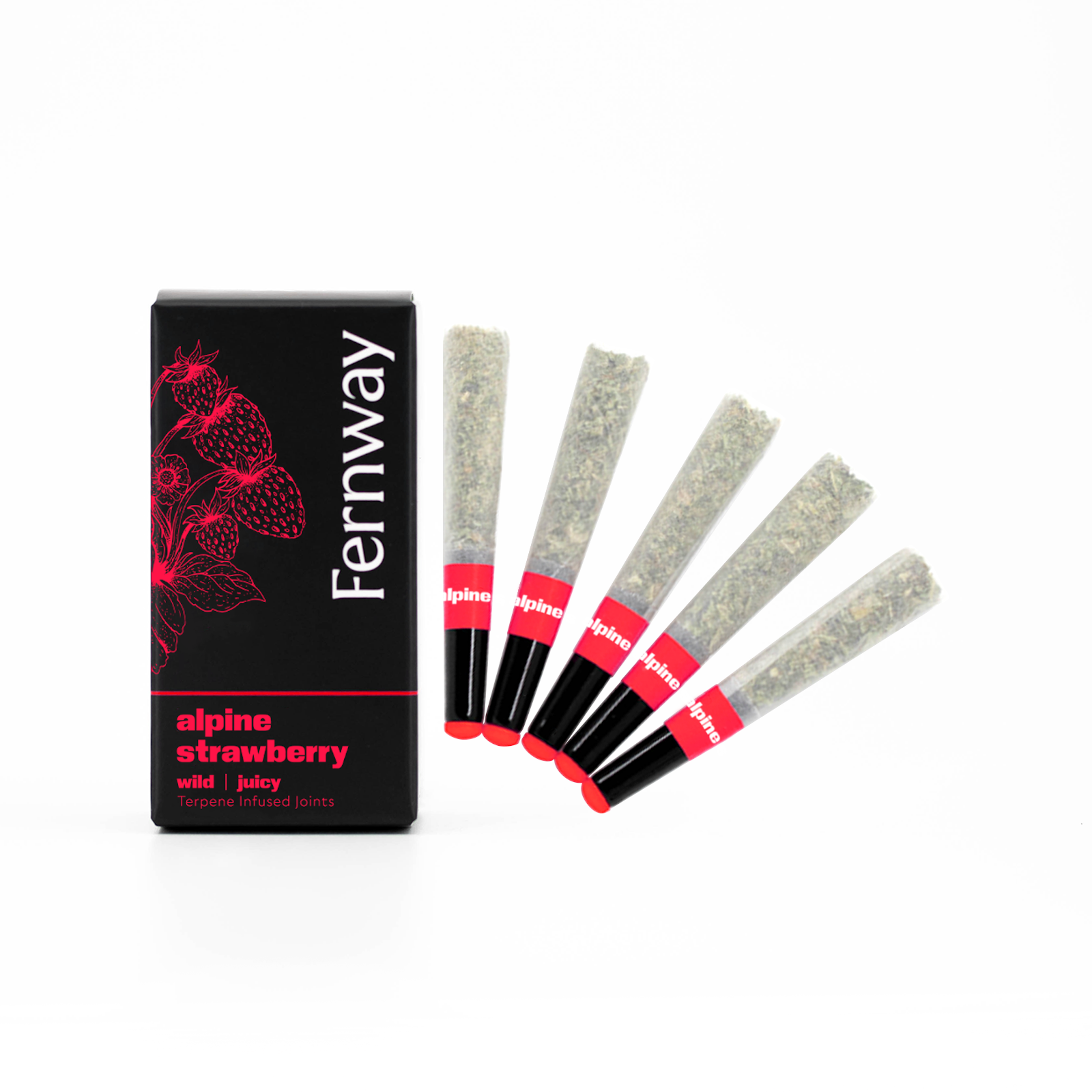 Alpine Strawberry () | Fernway | 0.5g 5Pk Pre Rolls - 2.5g
