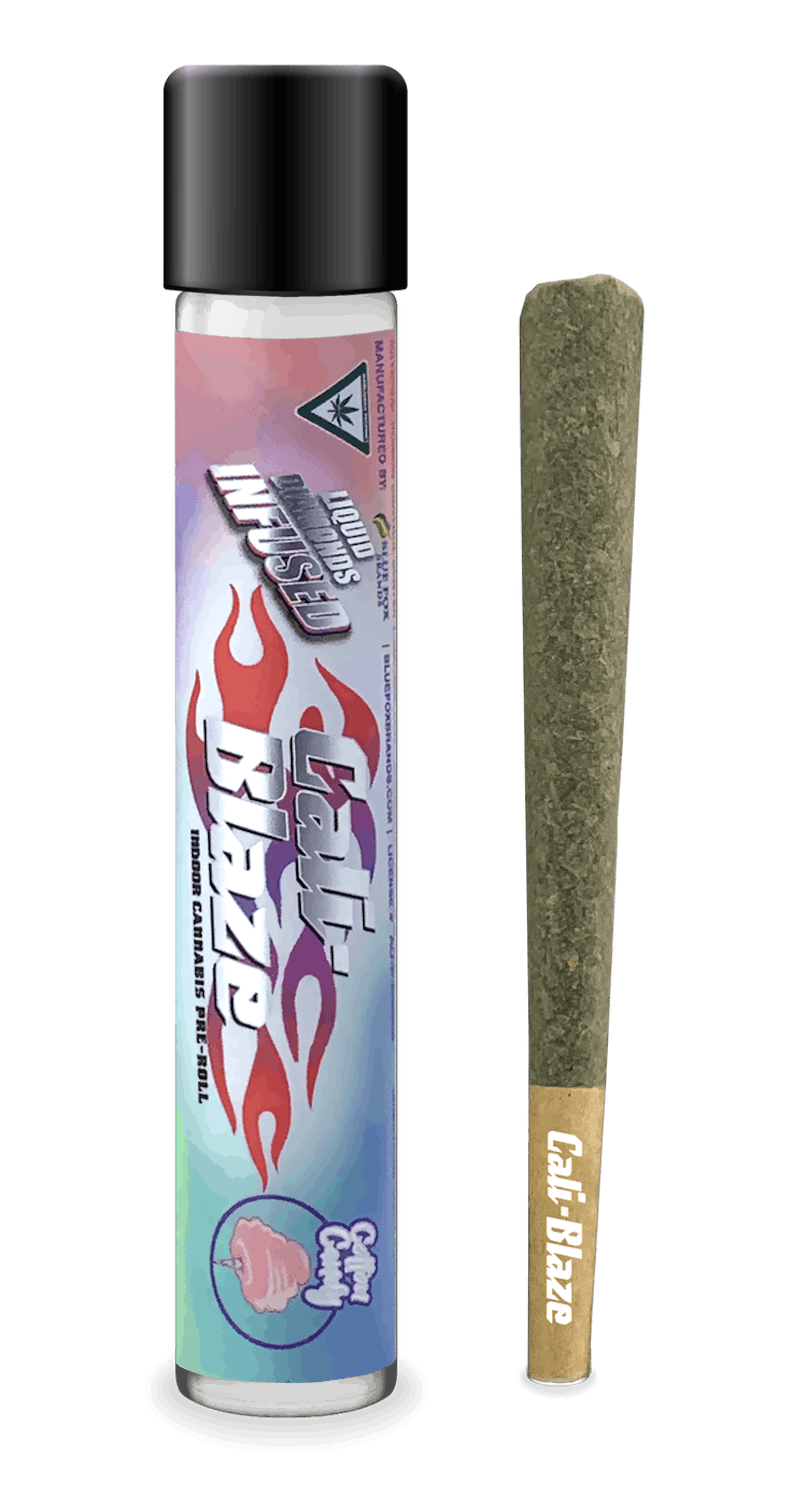Cotton Candy (H) | Cali-Blaze Liquid Diamonds | 1.2g Infused Pre-Roll