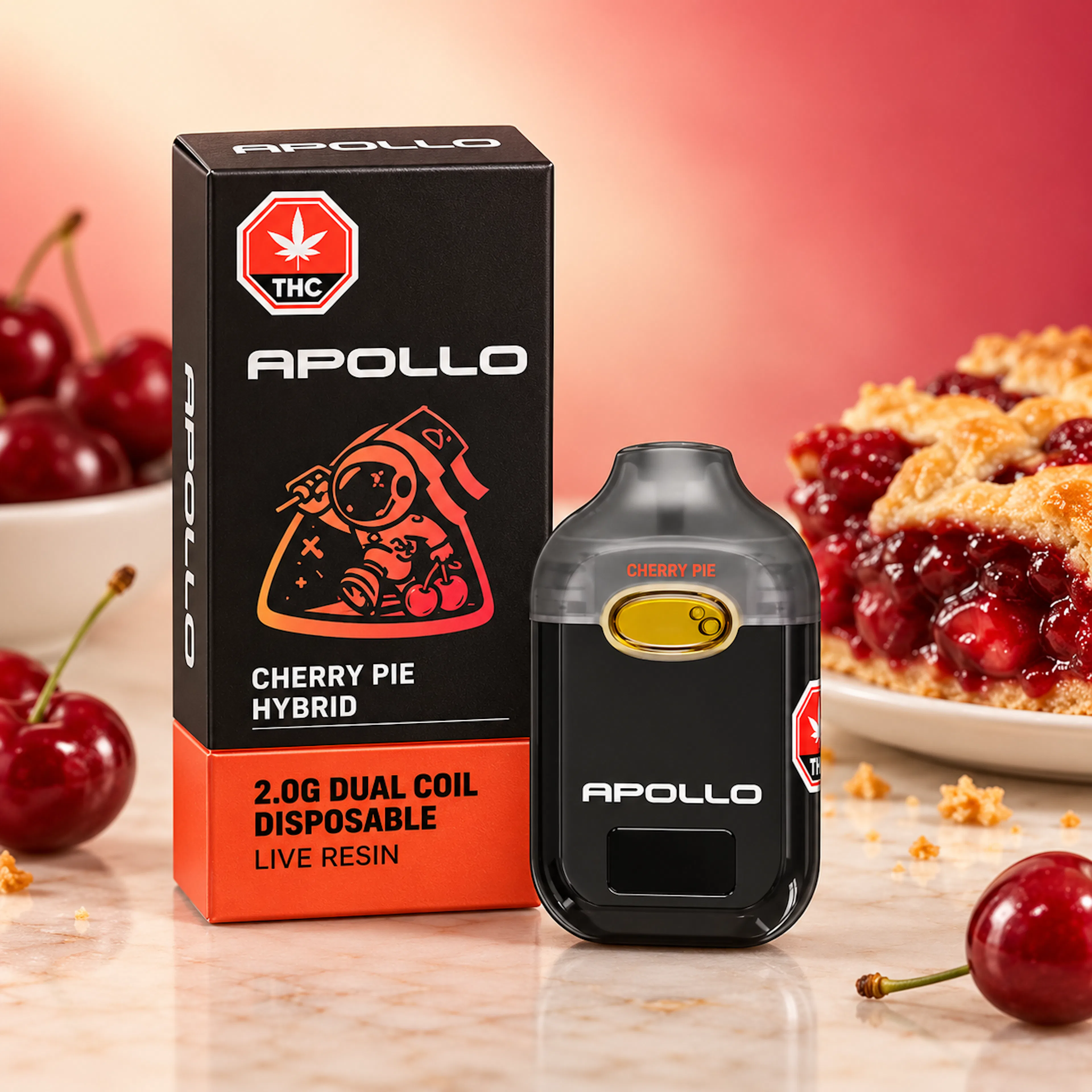Cherry Pie (H) | Apollo | 2g Live Resin Disposable Cartridge image (1/2)