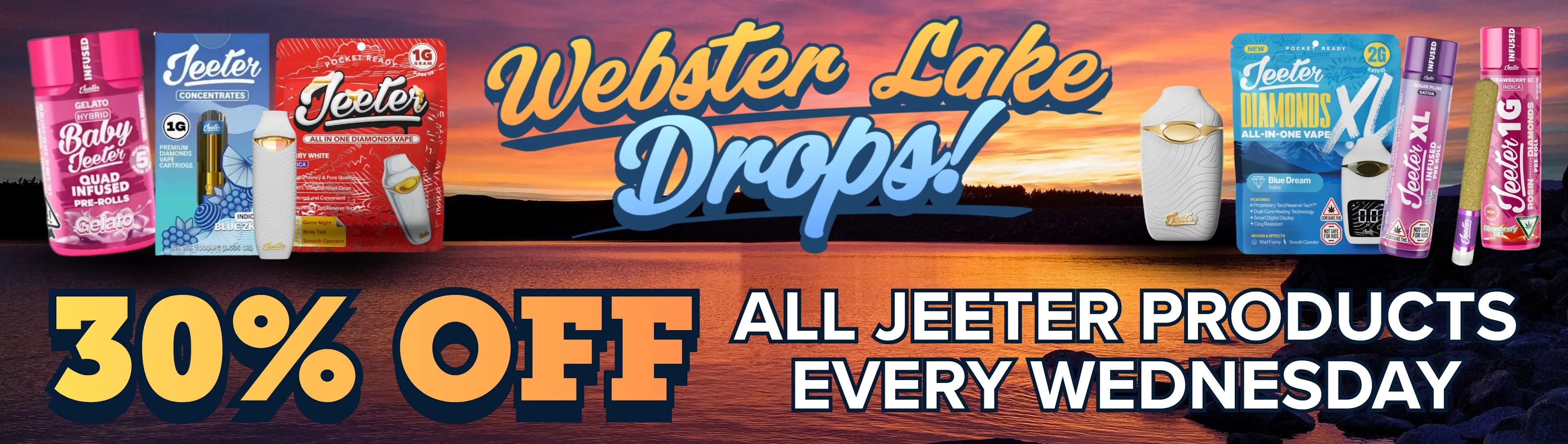 30% off jeeter wednesday