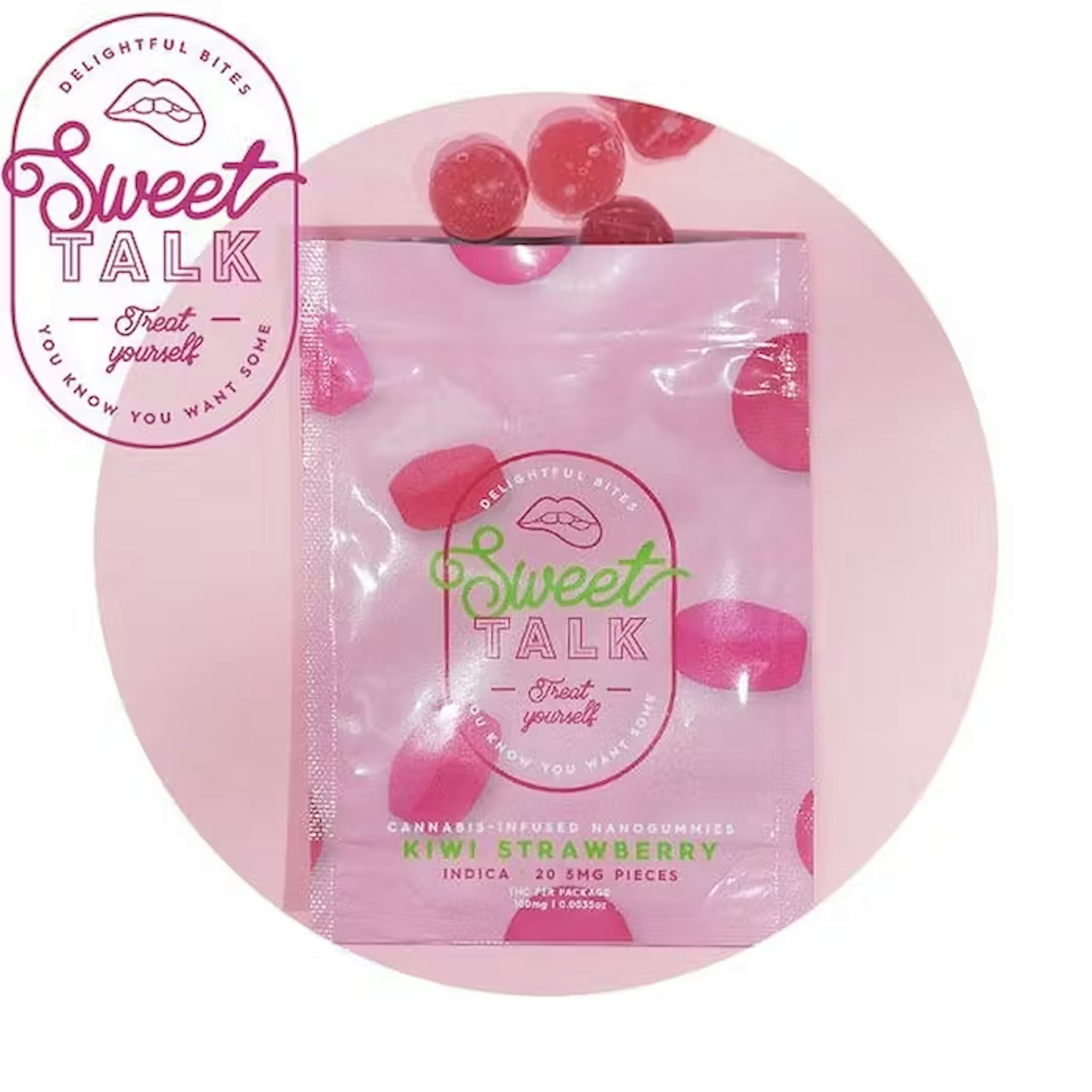 Kiwi Strawberry Gummies | Sweet Talk | 5mg 20pk Gummies - 97.94mg