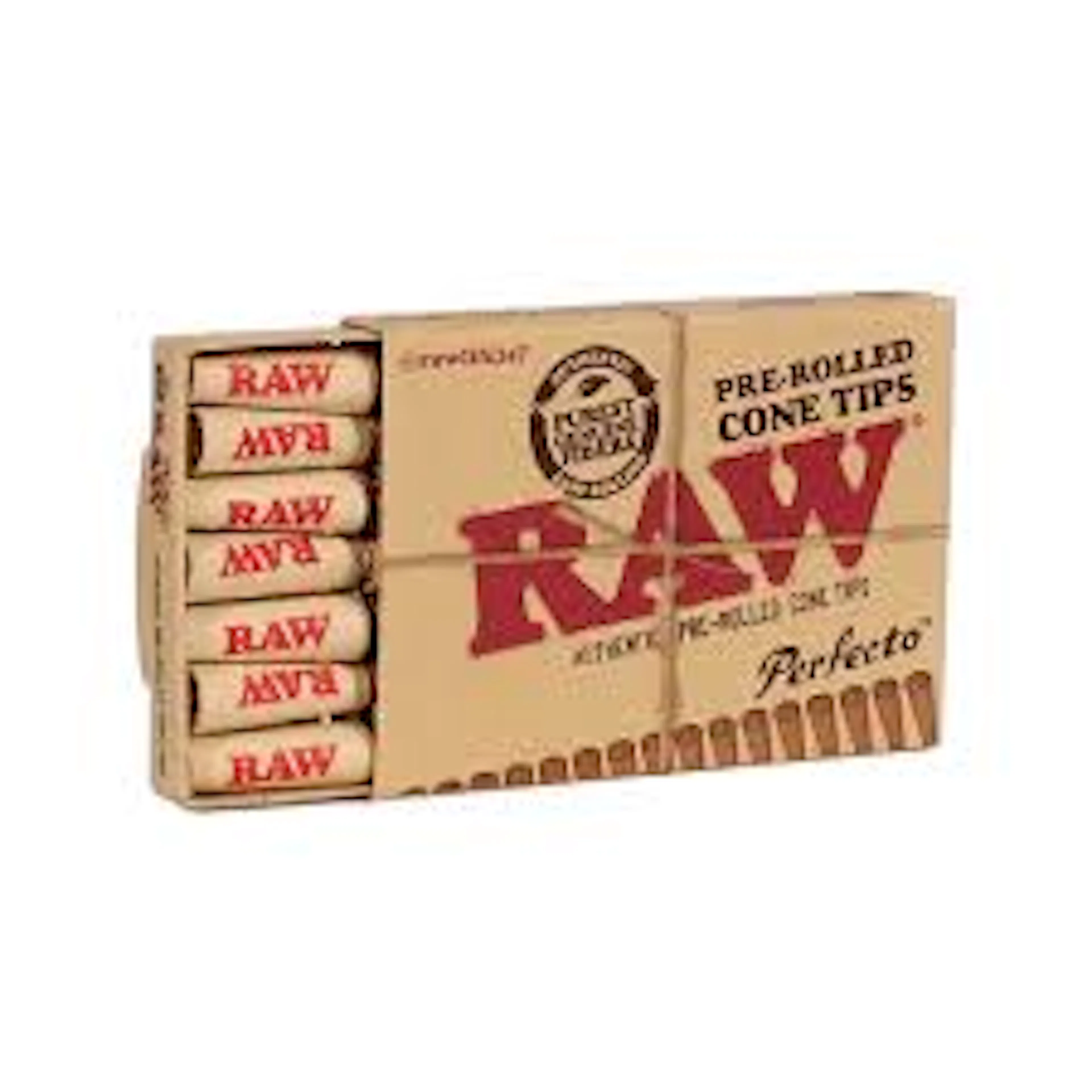 Raw Pre - Rolled Cone Tips Perfecto