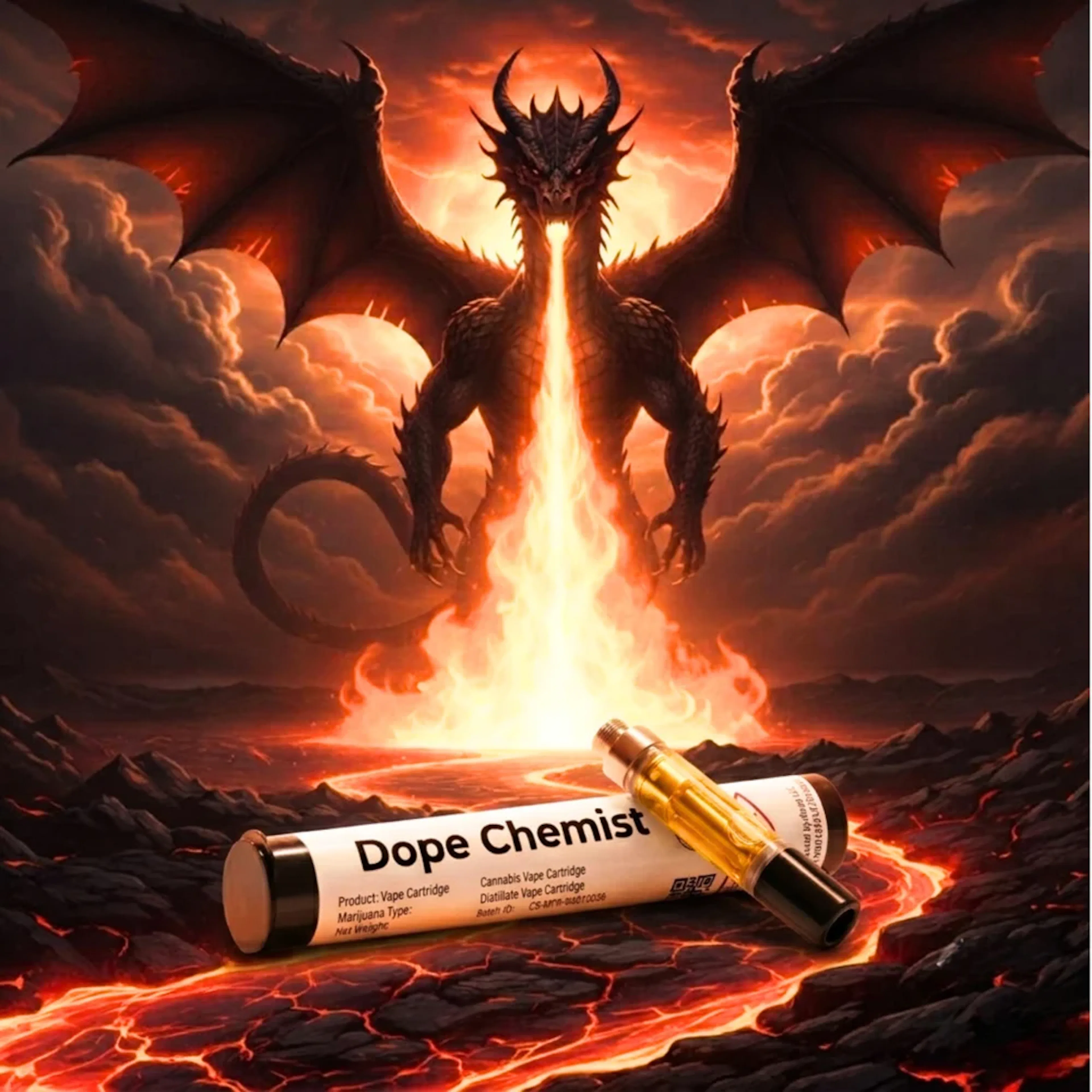 Dragon's Breath (H) | Dope Chemist | 1g 510 Cartridge