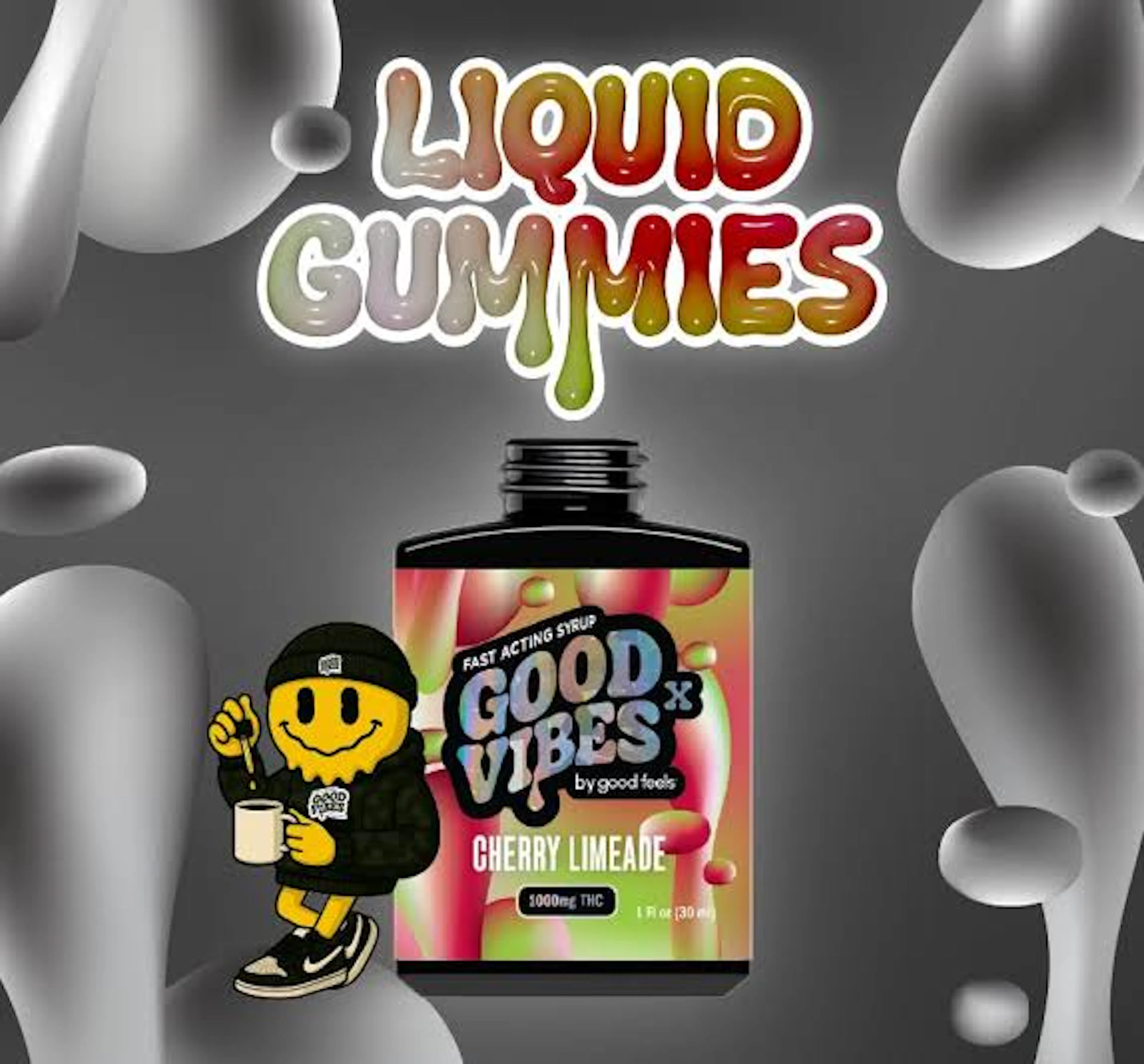 Cherry Limeade | Good Vibes X | 1000mg THC