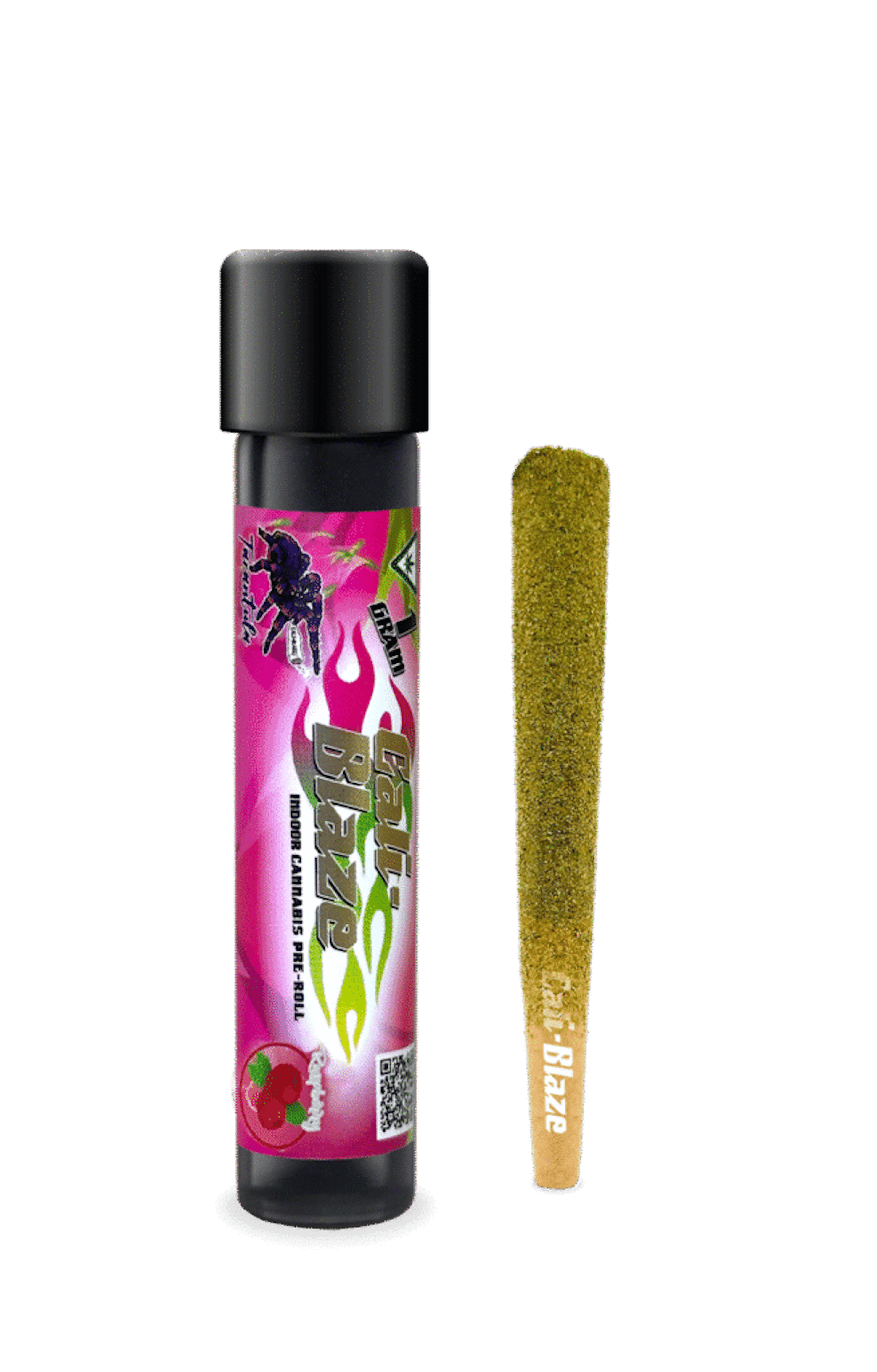 Raspberry (S) | Cali-Blaze Tarantula | 1g Infused Pre-Roll