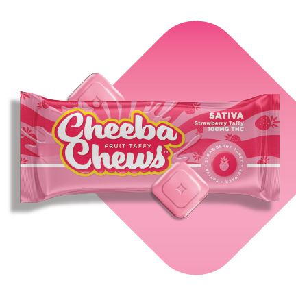 Strawberry Taffy (S) | Cheeba Chews | 100mg 20pk Taffy