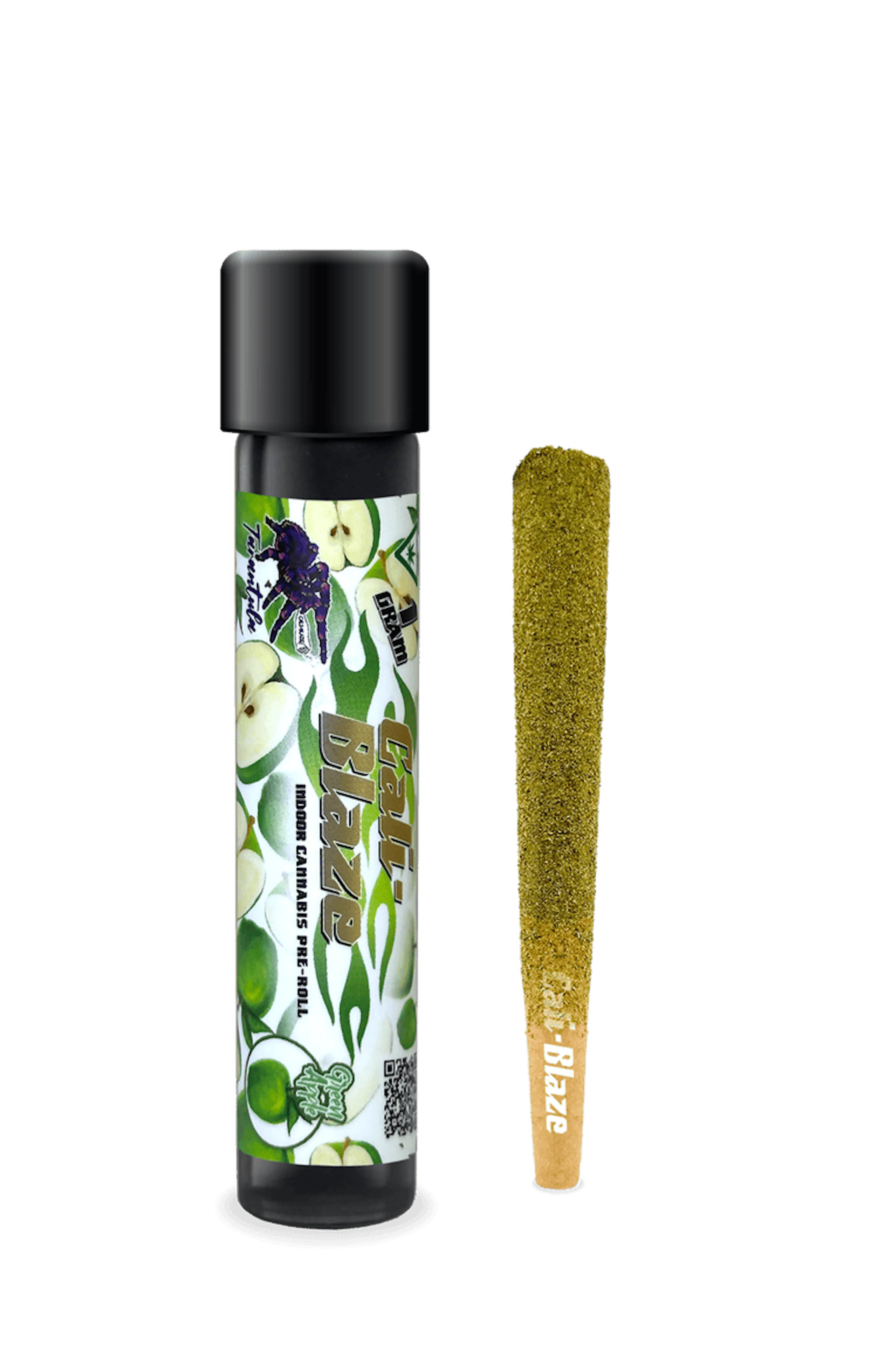 Green Apple (H) | Cali-Blaze Tarantula | 1g Infused Pre-Roll