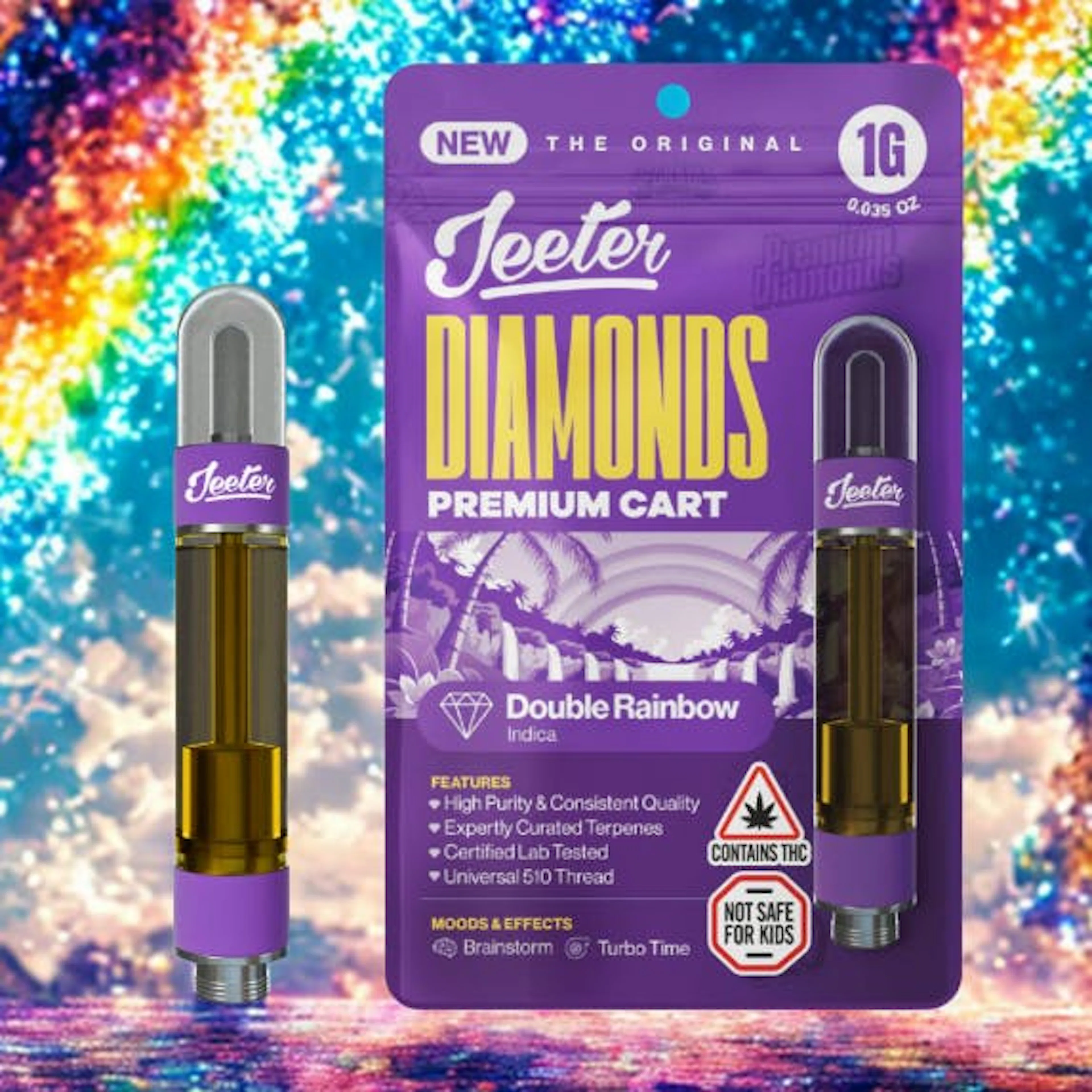 Double Rainbow (I) | Jeeter | 1g 510 Liquid Diamond Cartridge