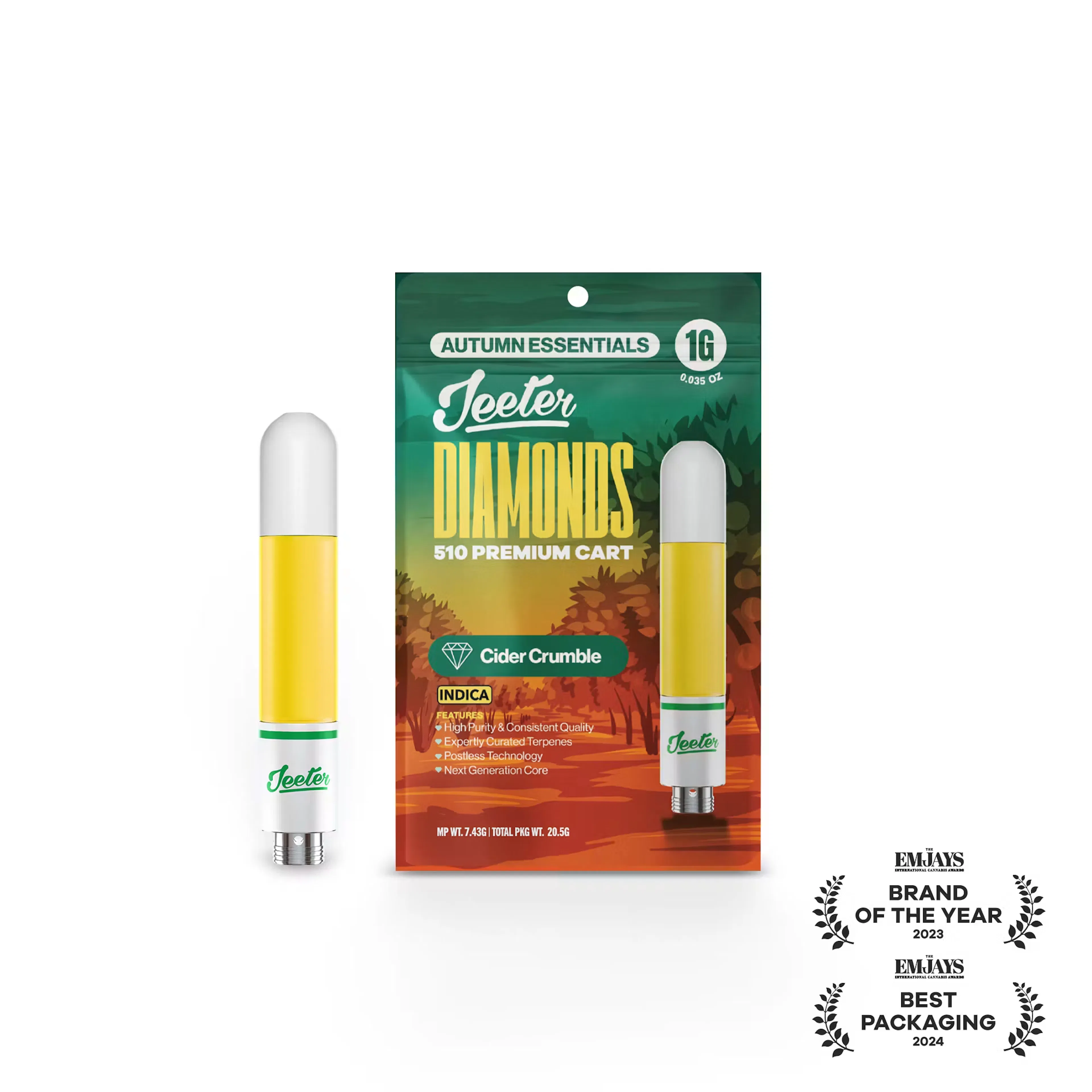 *Autumn Essentials* Cider Crumble (I) | Jeeter | 1g 510 Liquid Diamond Cartridge