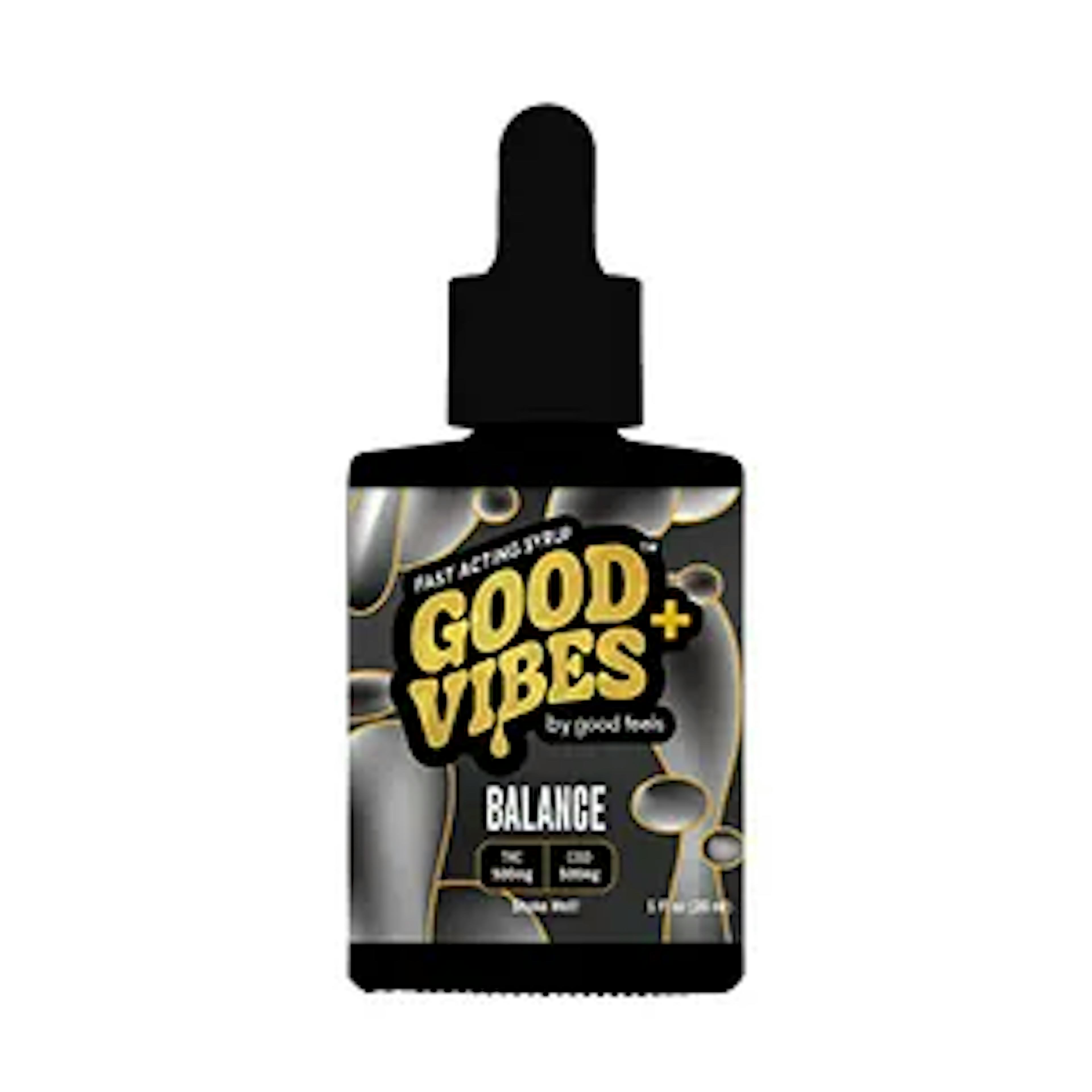 Unflavored | Good Vibes + | 1:1 Balance | 500MG THC:CBD