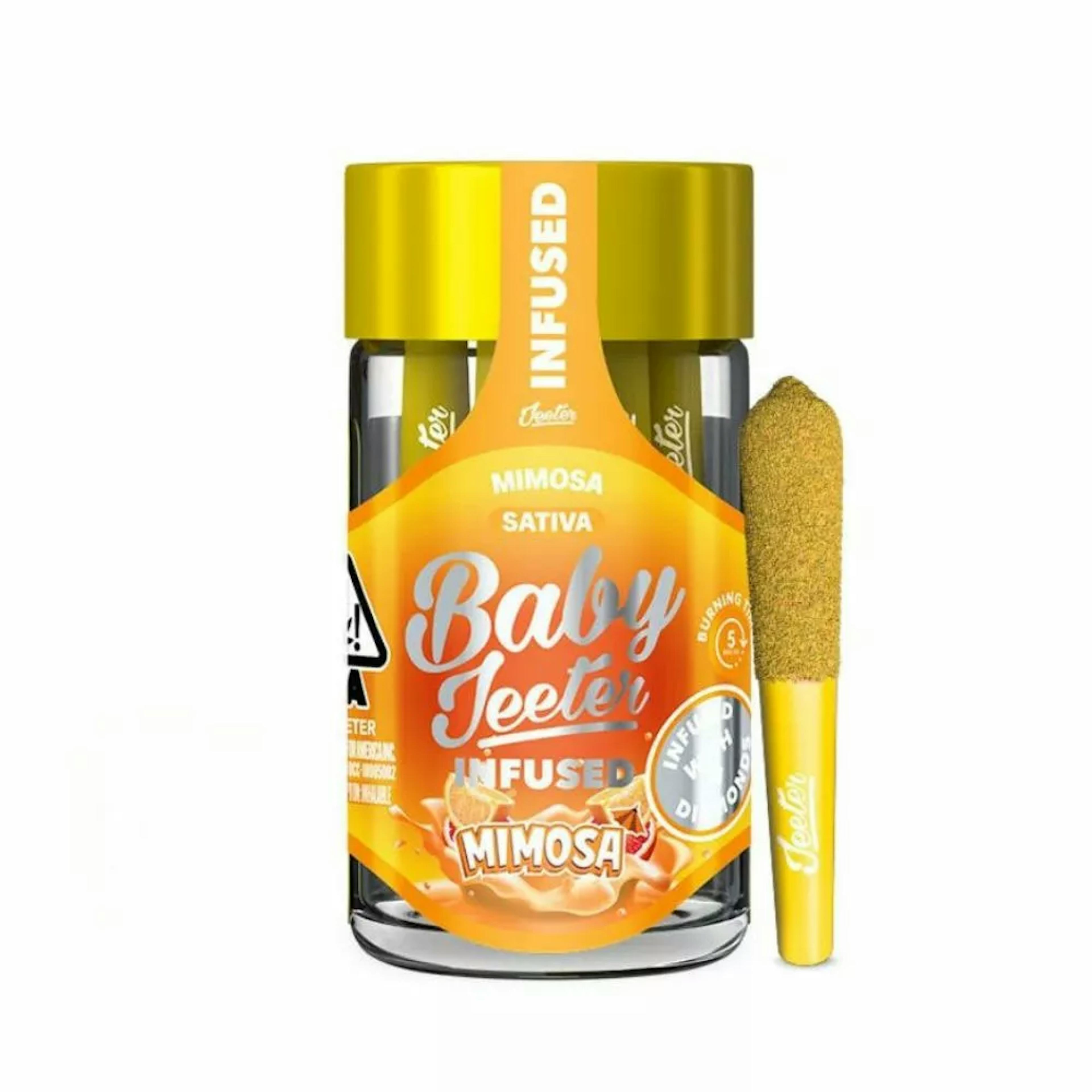 Mimosa (S) | Baby Jeeter | 2.5g 5pk Infused Pre-Rolls
