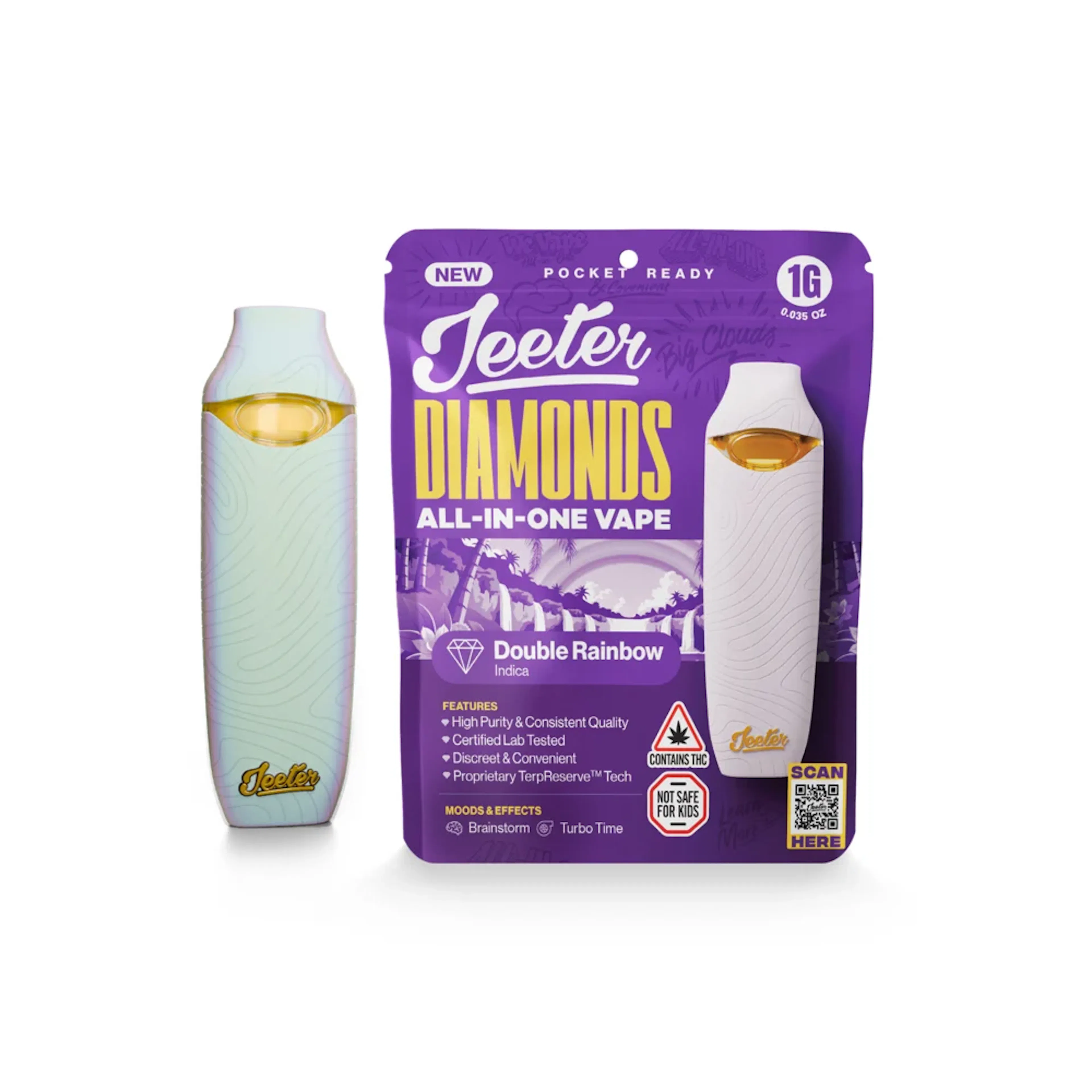 Double Rainbow (I) | Jeeter | 1g Disposable Liquid Diamond Cartridge