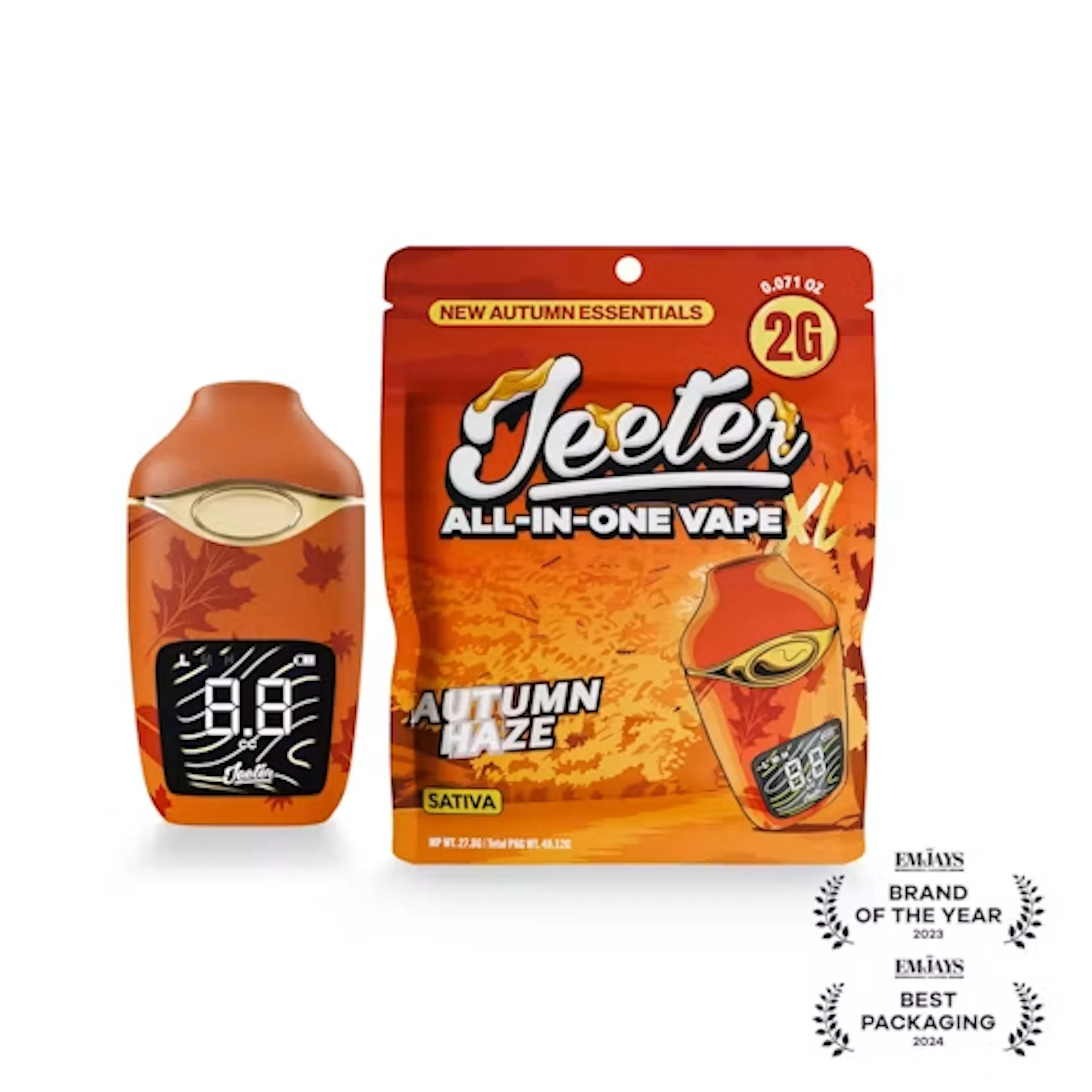 *Autumn Essentials* Autumn Haze (S) | Jeeter XL | 2g Disposable Liquid Diamond Cartridge