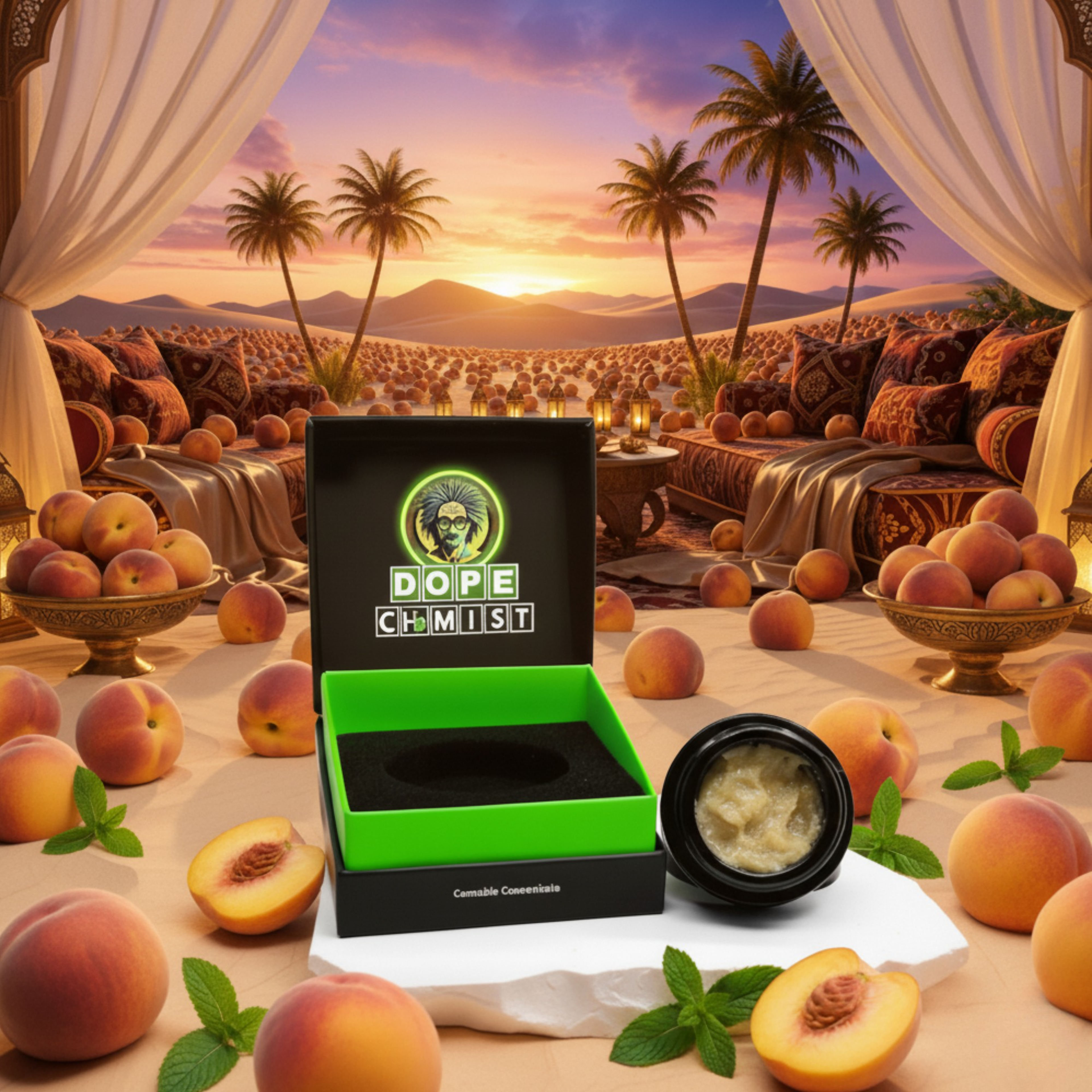 Moroccan Peaches (H) | Dope Chemist | 1g Live Hash Rosin