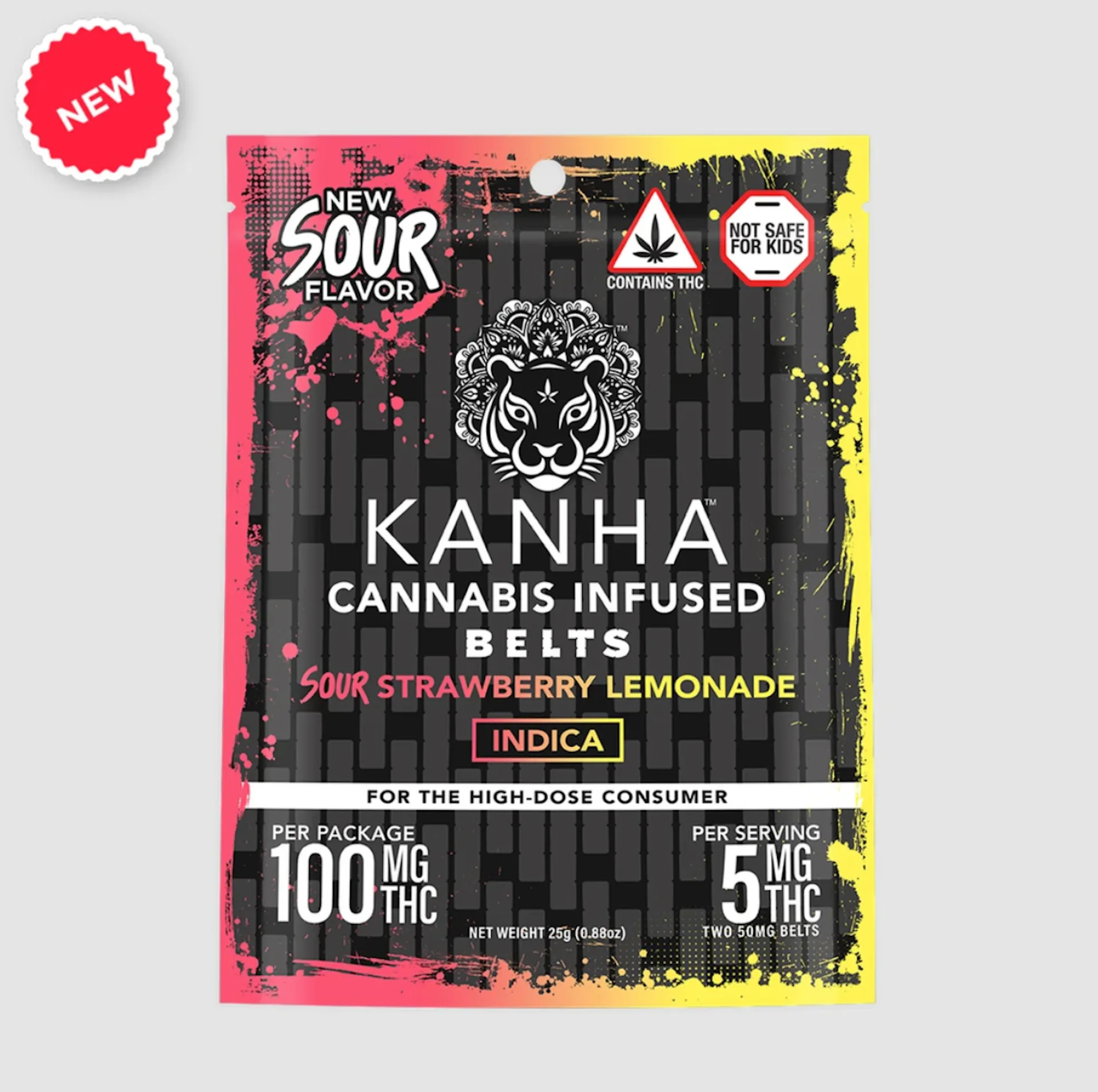 Sour Strawberry Lemonade Belts (I) | Kanha | 100mg 20 pk Belts ...